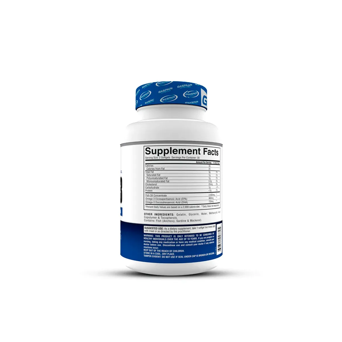 GASPARI NUTRITION - Omega 3 - 2,400 mg 60 softgels