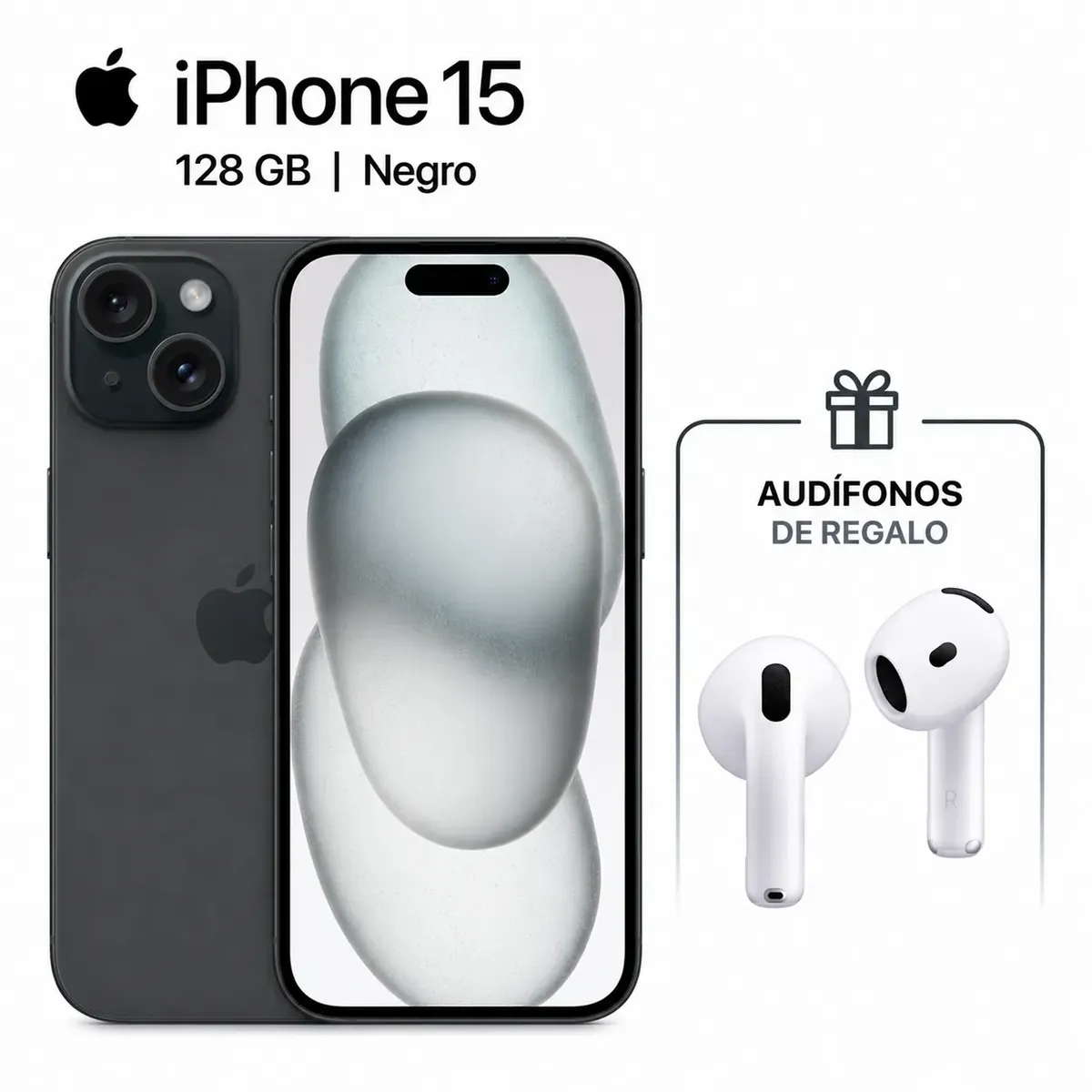 APPLE - IPHONE 15 128GB CHIP FISICO + REGALO