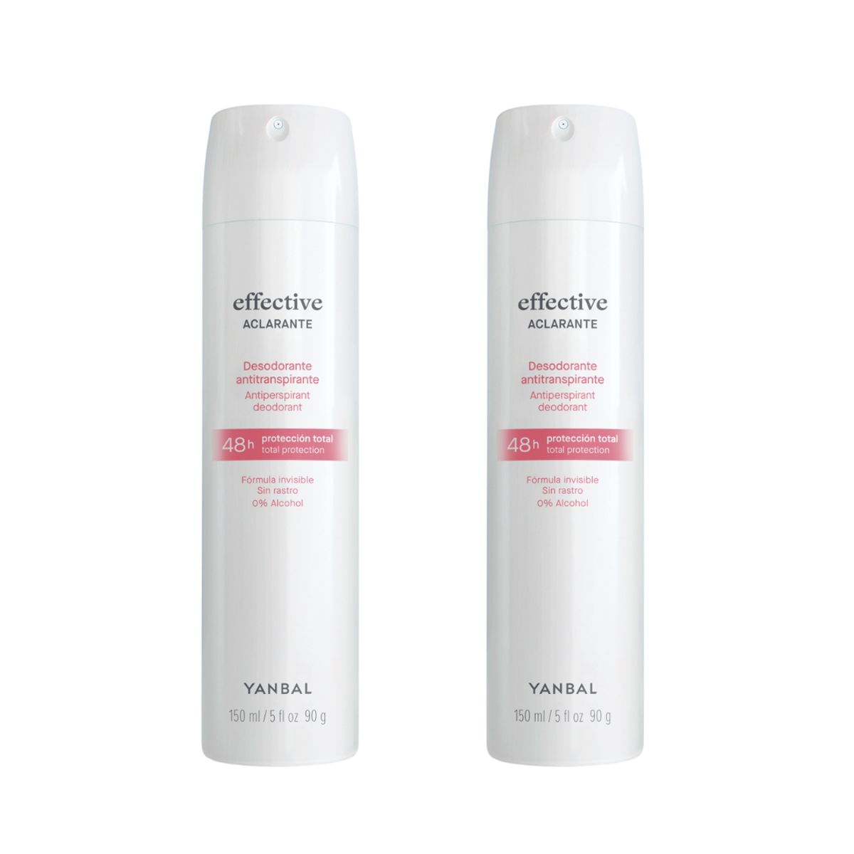 Yanbal - Set x2 Desodorante Antitranspirante en Aerosol Effective Aclarante