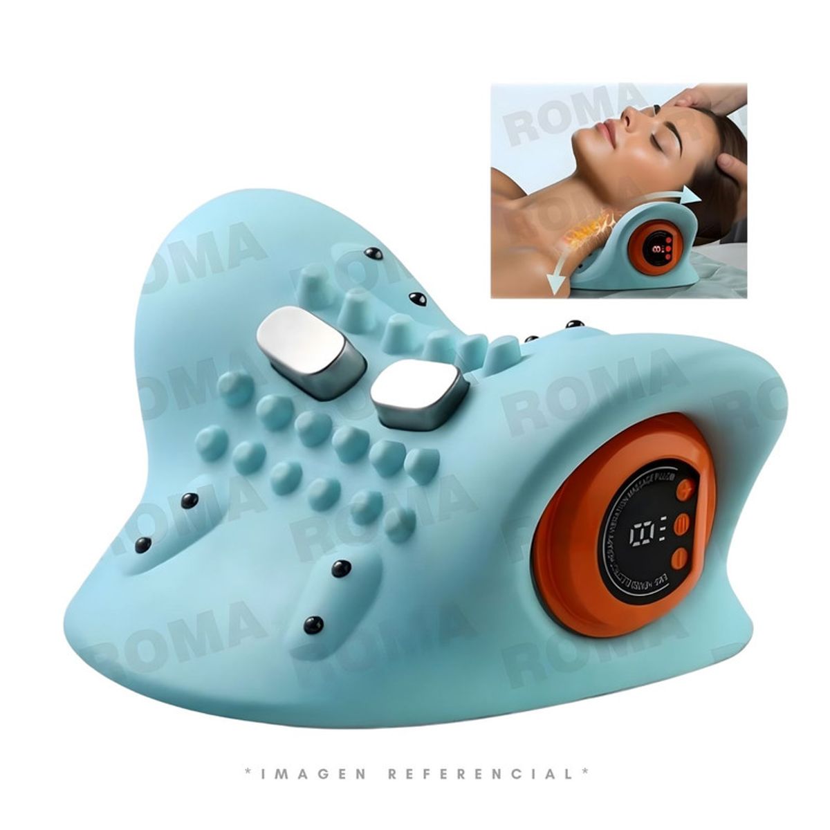 GENERICO - MASAJEADOR ELECTRÓNICO TÉRMICO PARA EL CUELLO
