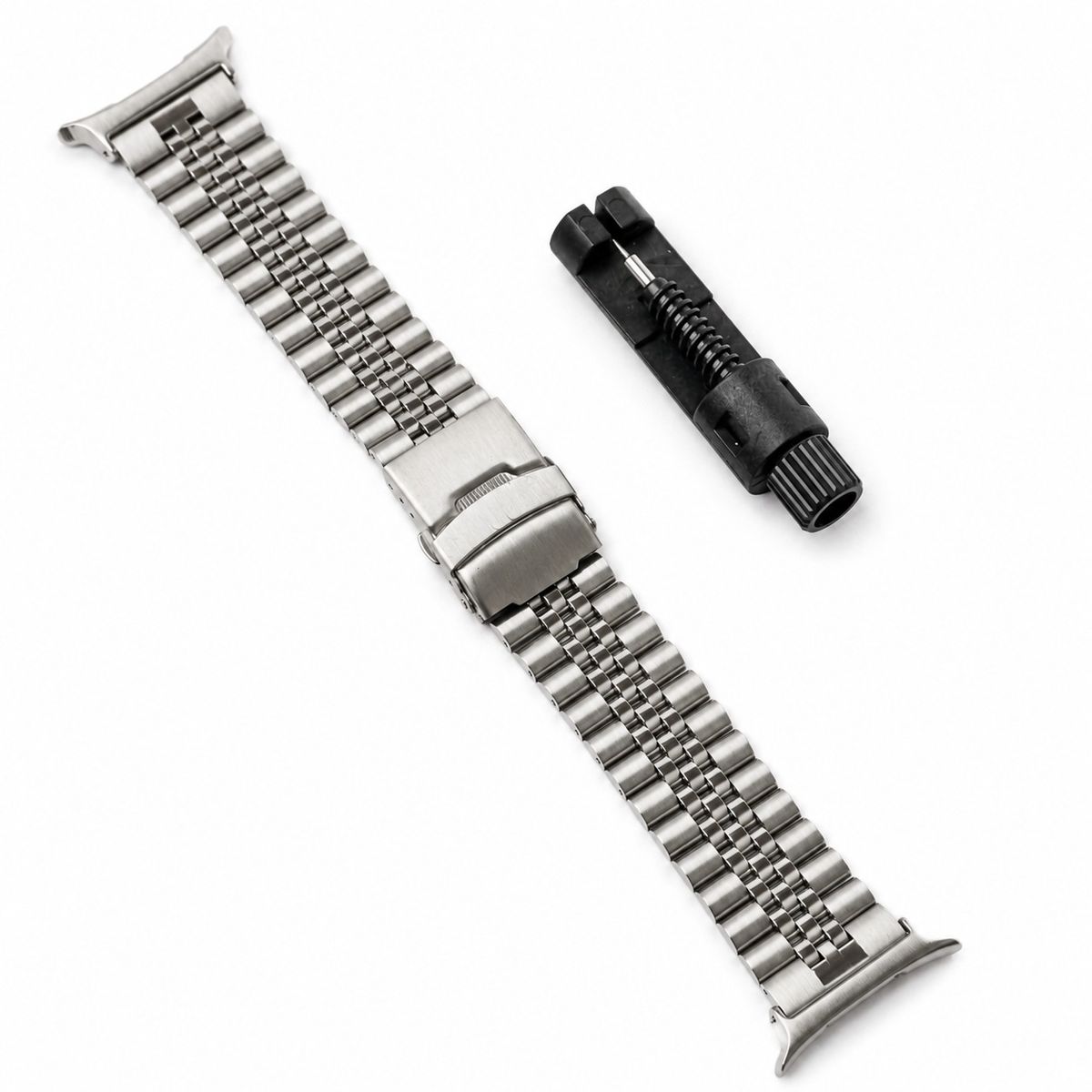 GENERICO - Correa Acero Jubilee para Samsung Watch Ultra 1 - 2 - Plata