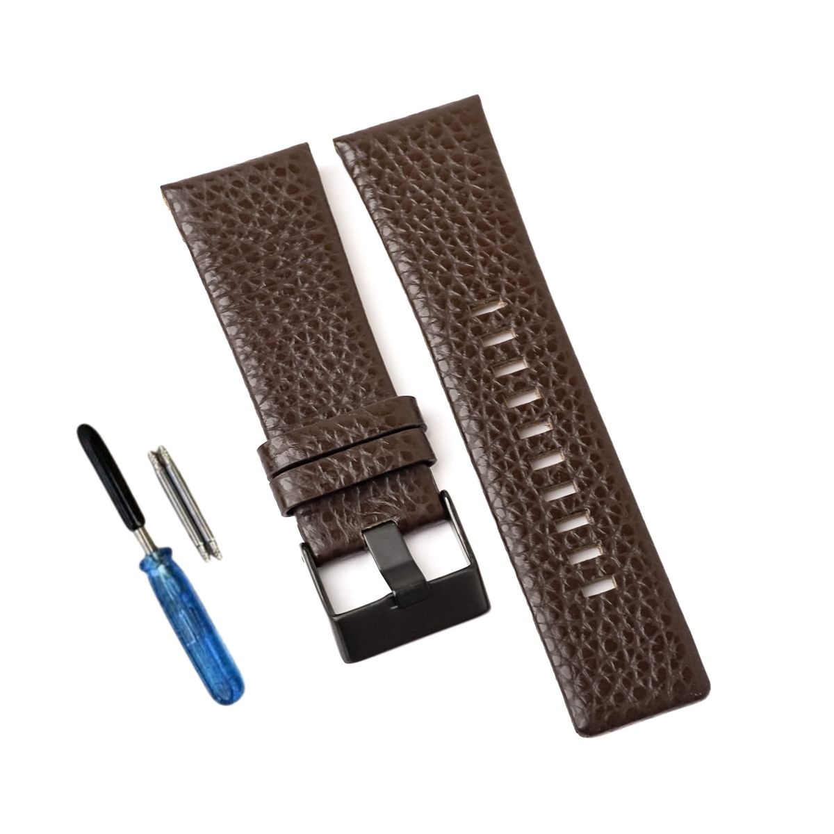 GENERICO - Correa Cuero para Reloj Diesel - Ancho 26mm - Marron