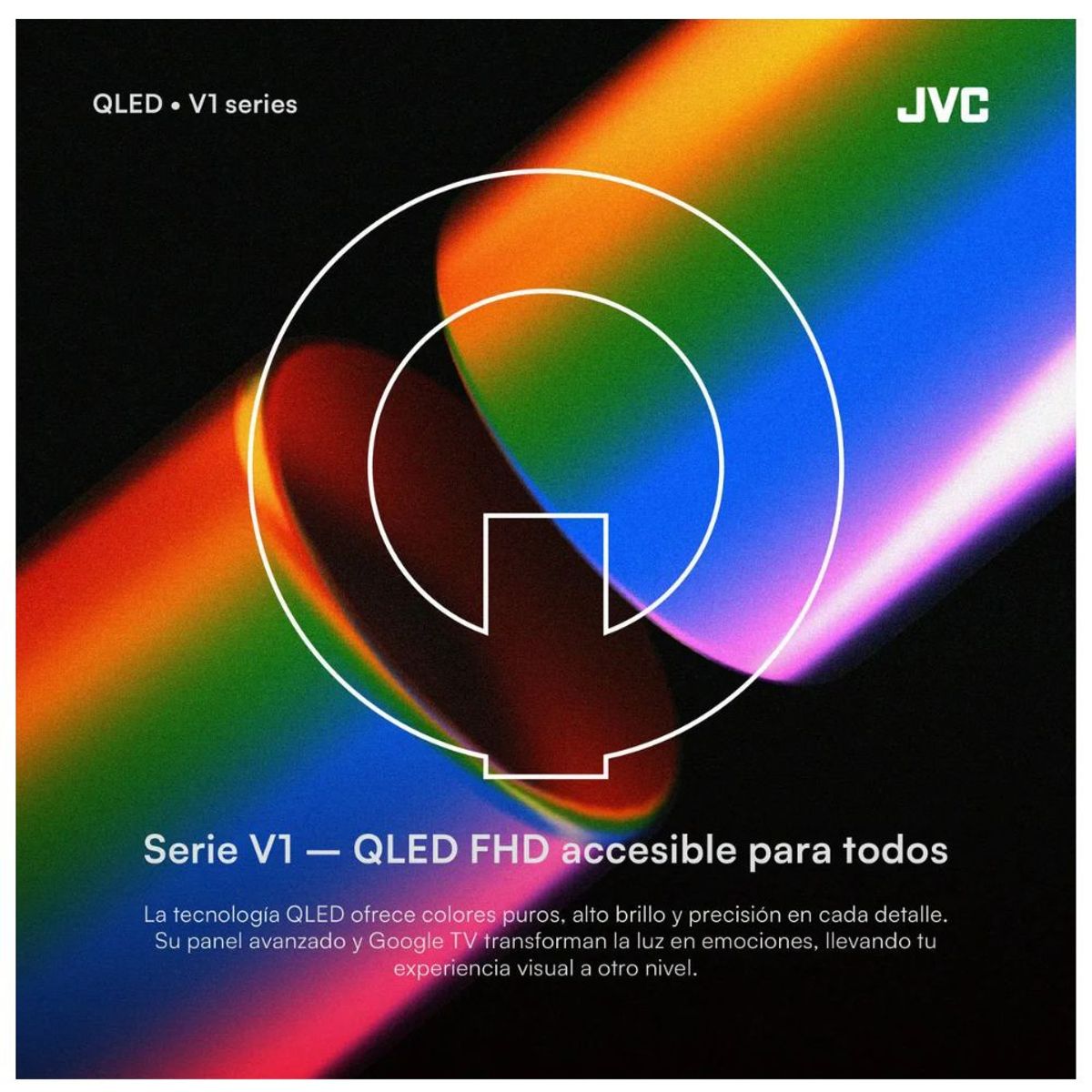 Televisor QLED 50 Full HD Google TV LT-50KM4584, marca JVC - Foto 2