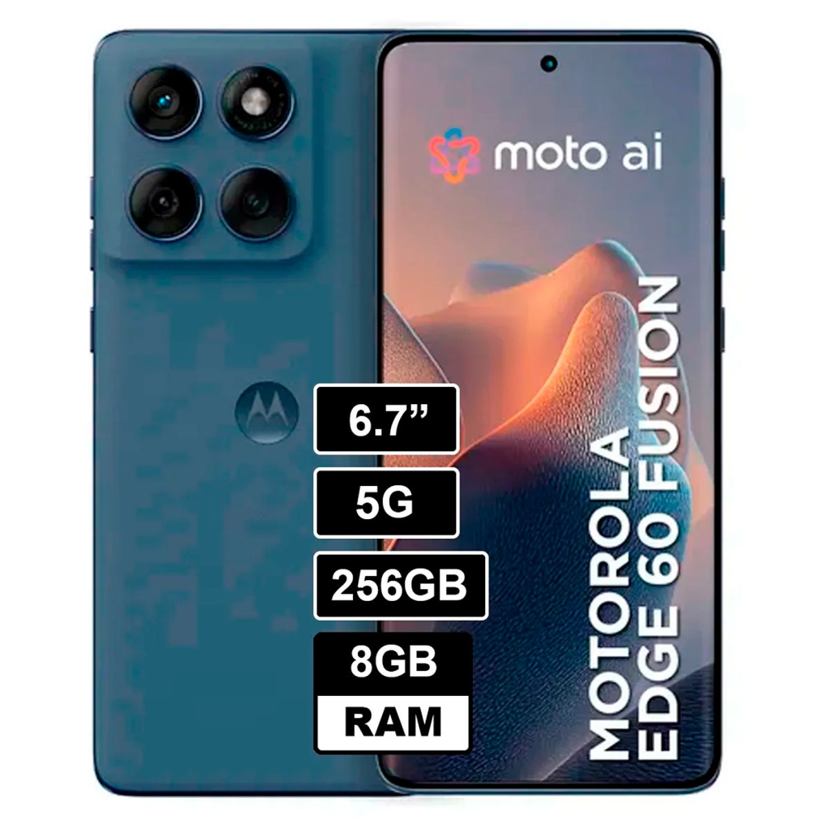MOTOROLA - Moto Edge 60 Fusion 8GB 256GB AZUL