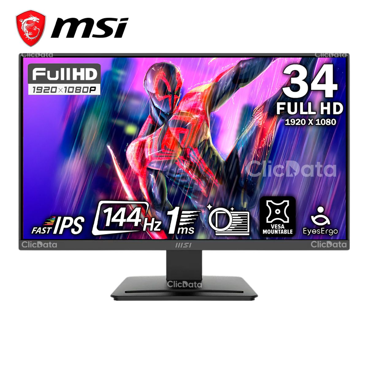Msi - Monitor MSI PRO MP243L E14 24 IPS Full HD 144HZ 1MS FreeSync