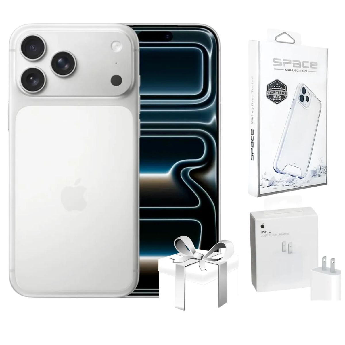 APPLE - IPHONE 17 PRO MAX 512GB Esim - WHITE + CASE + CARGADOR.