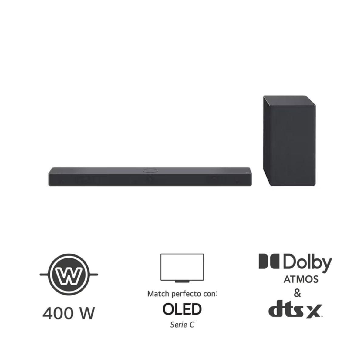 LG - LG Soundbar SC9S 400W Bluetooth Dolby Atmos