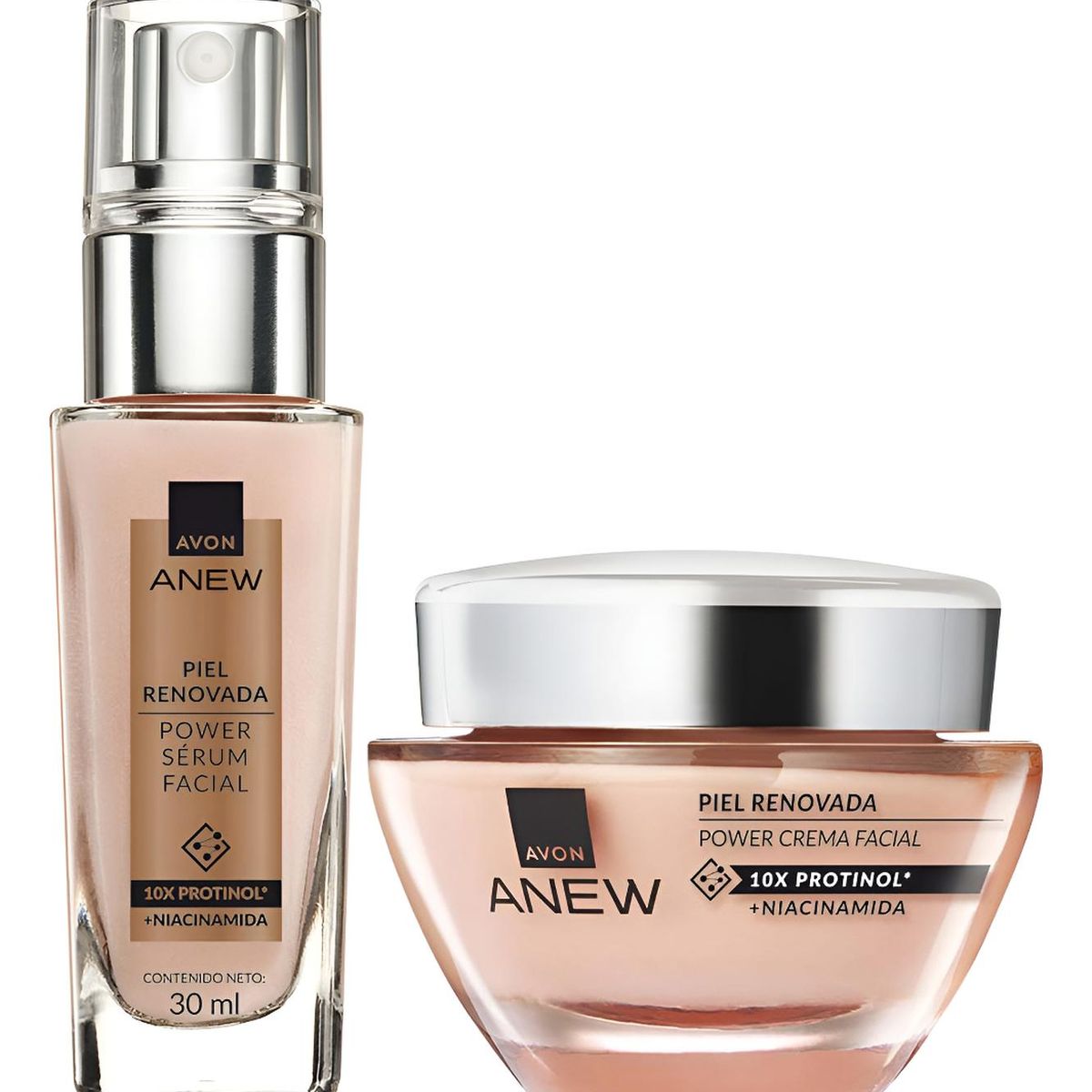 AVON - Anew Power Kit X 2 Crema Facial Con Serum Facial