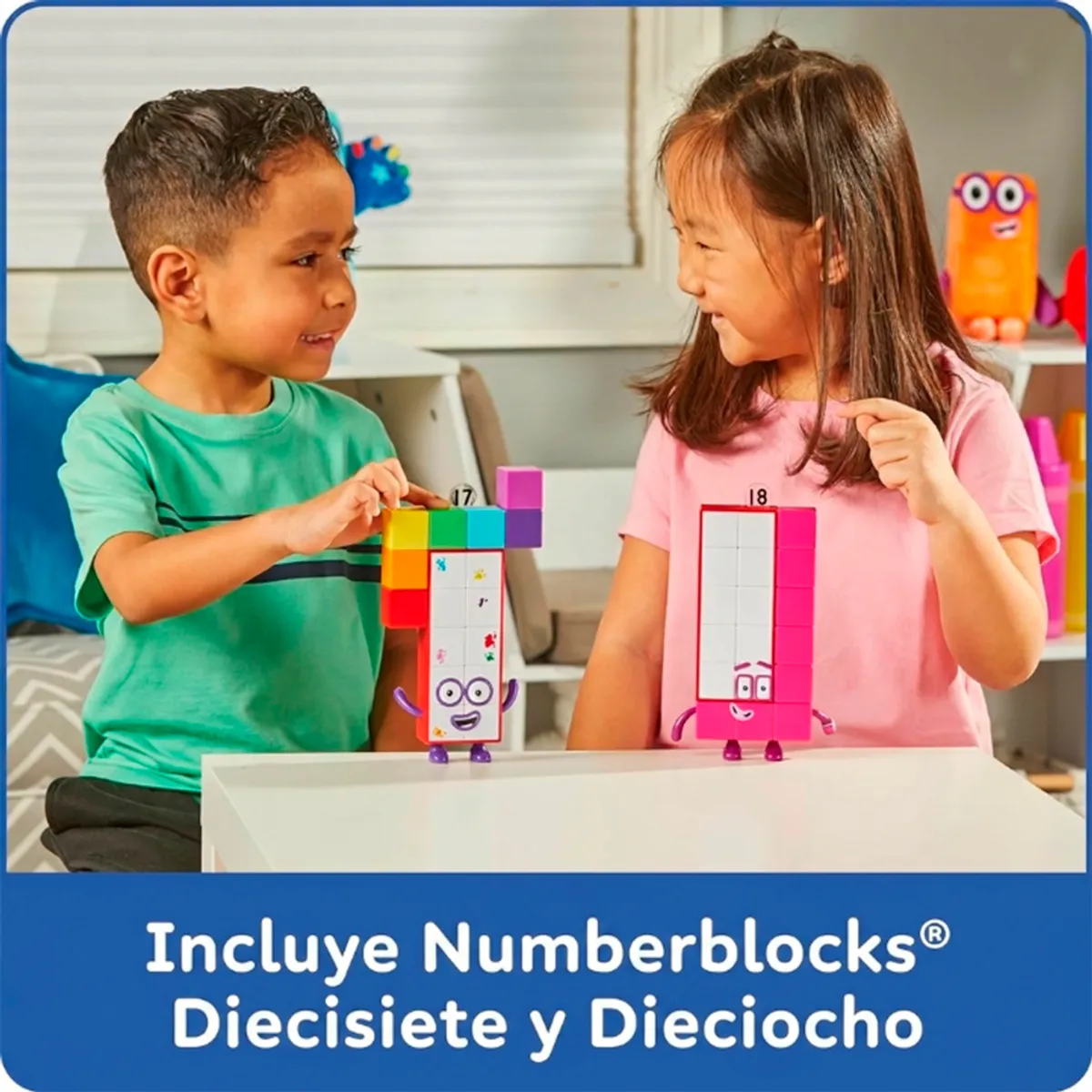 GENERICO - Figuras de 17 y 18 Numberblocks Friends