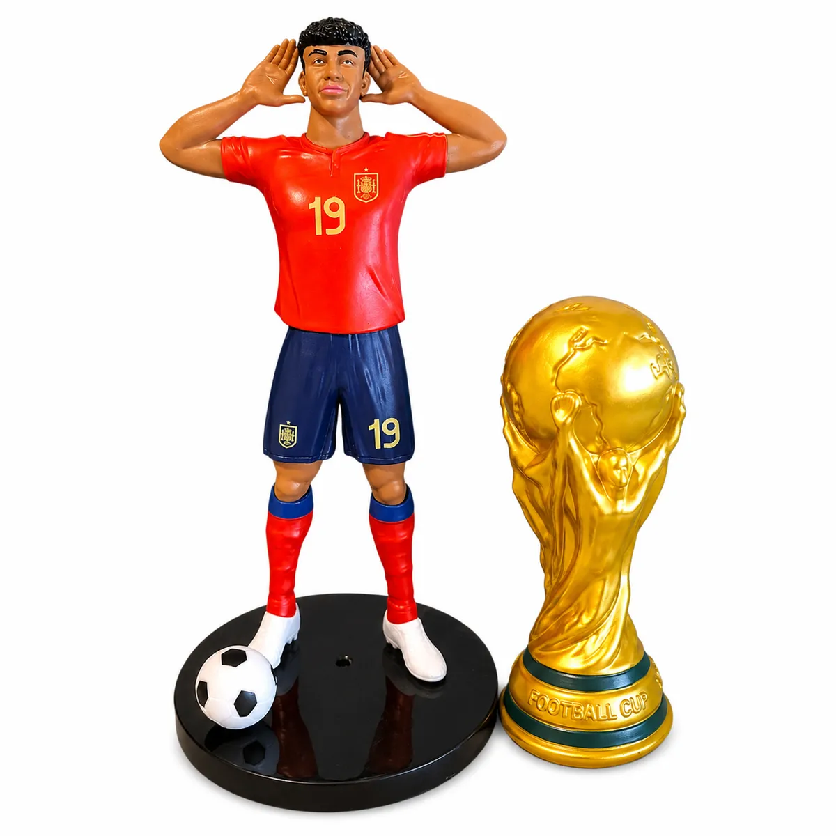 GENERICO - Figura de colección de la Copa Mundial de Fútbol --LAMINE YAMAL  EDICION LIMITADA