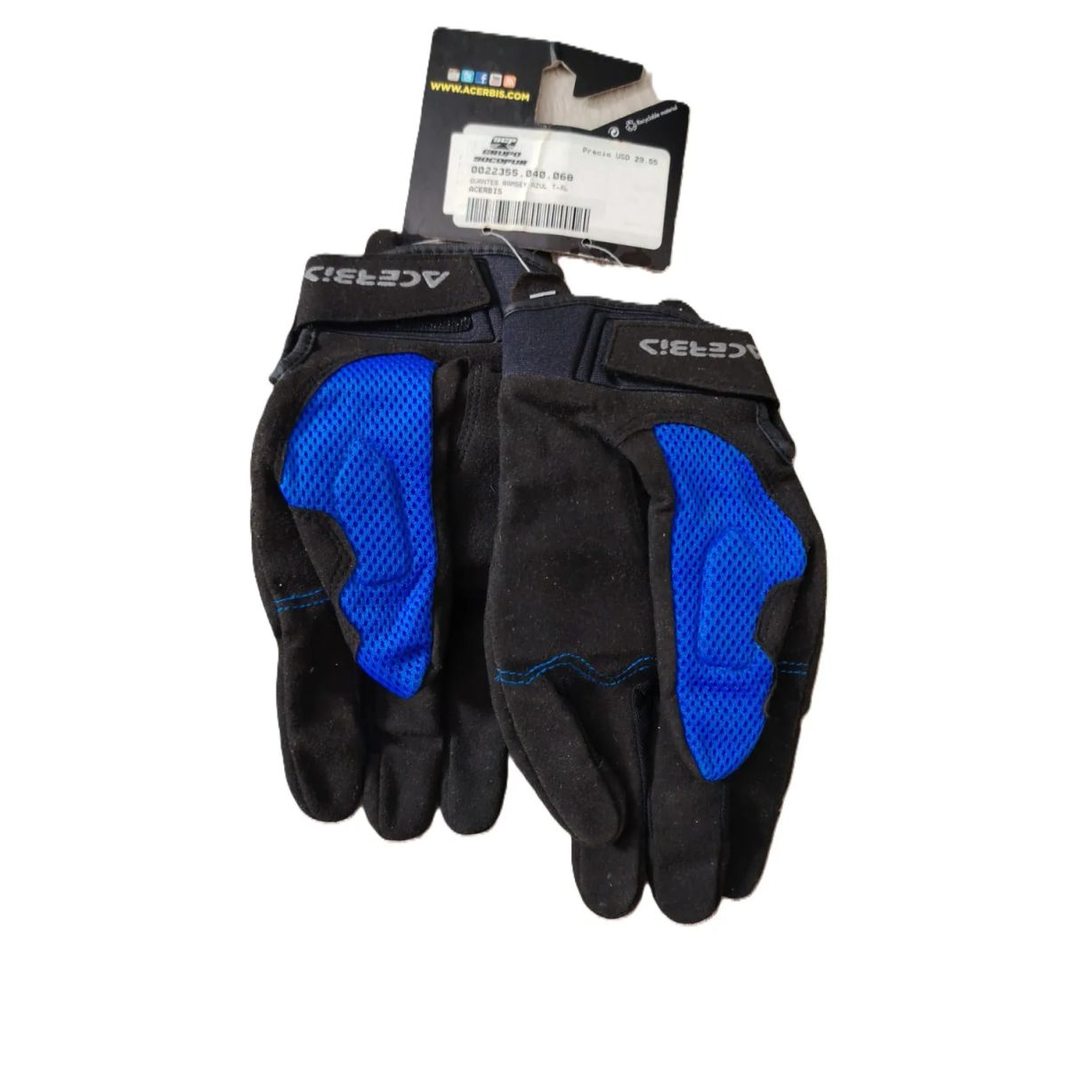 ACERBIS - ACERBIS Guantes Para Bicicleta  Motocicleta Con Protectores Antideslizantes Talla XL