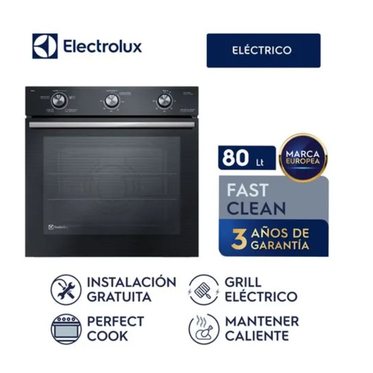 Electrolux - Horno Eléctrico Electrolux 80L OE8EL - Electrolux