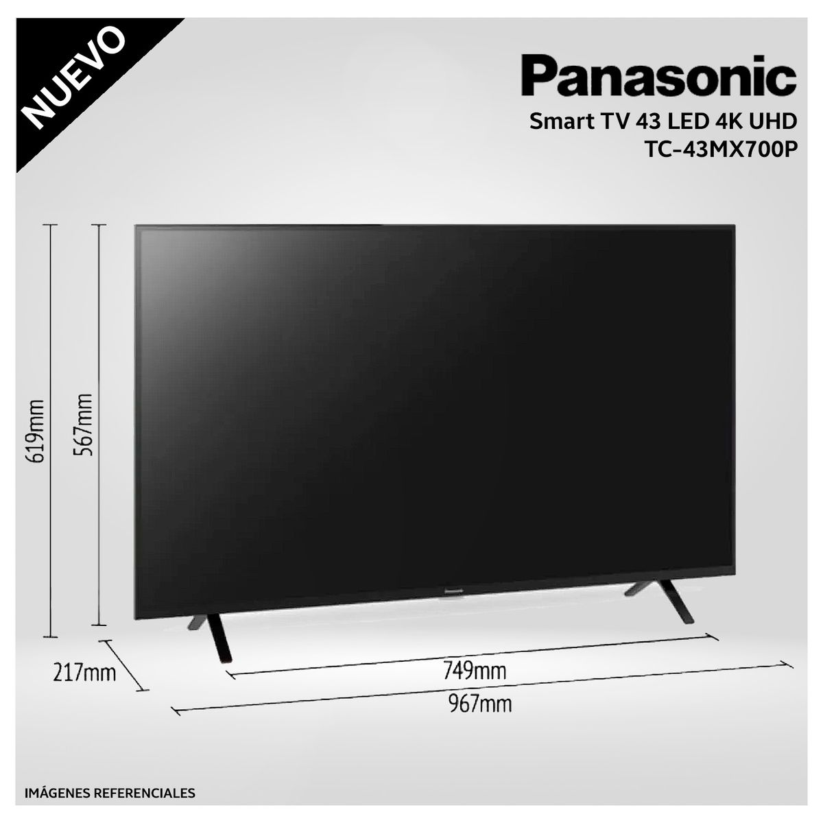 Panasonic - Televisor PANASONIC 43 TC-43MX700P 4K UHD ANDROID TV - Modelo Nuevo