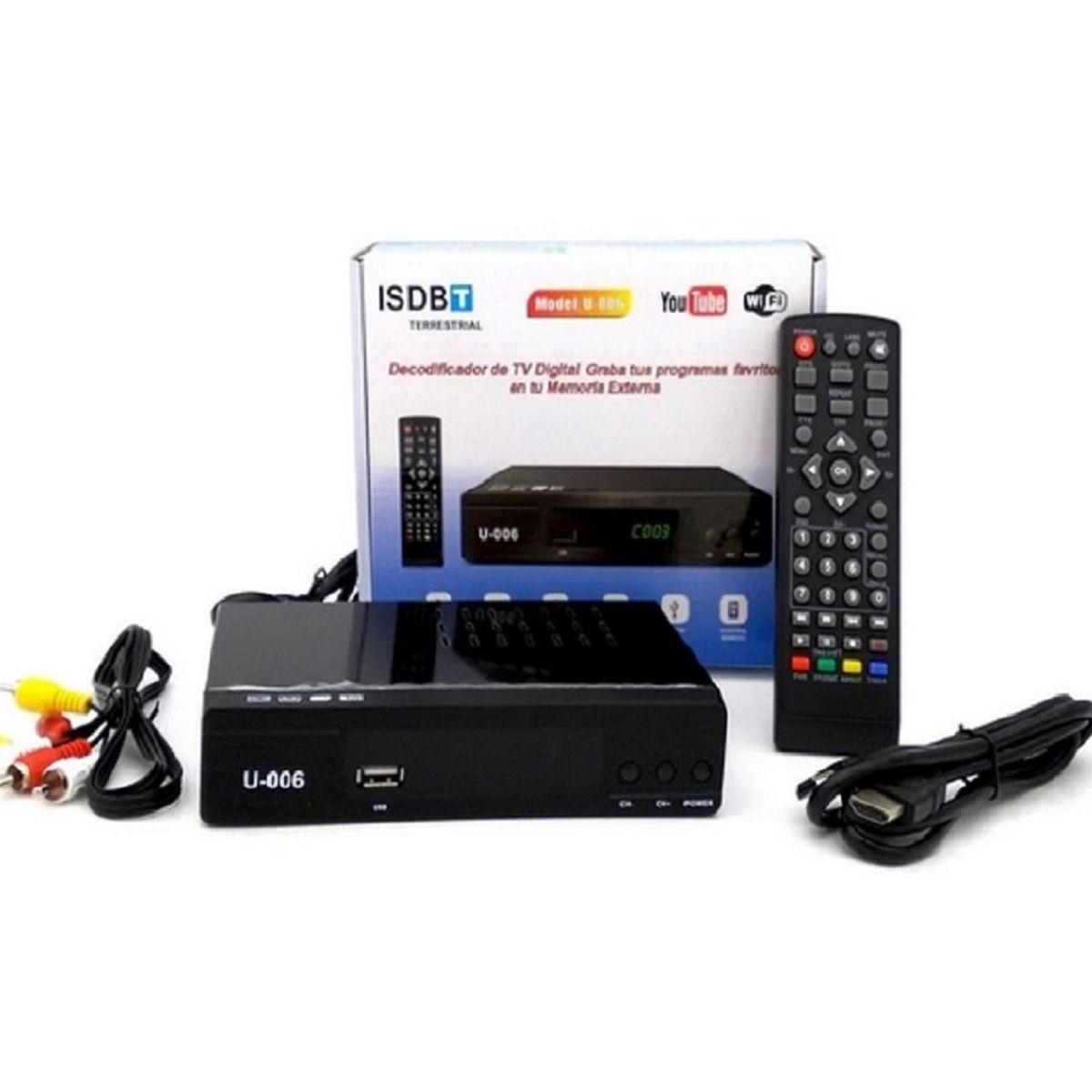 PREMIUM - Decodificador PEISO U-006 TDA Televisión Abierto YouTubeWifi