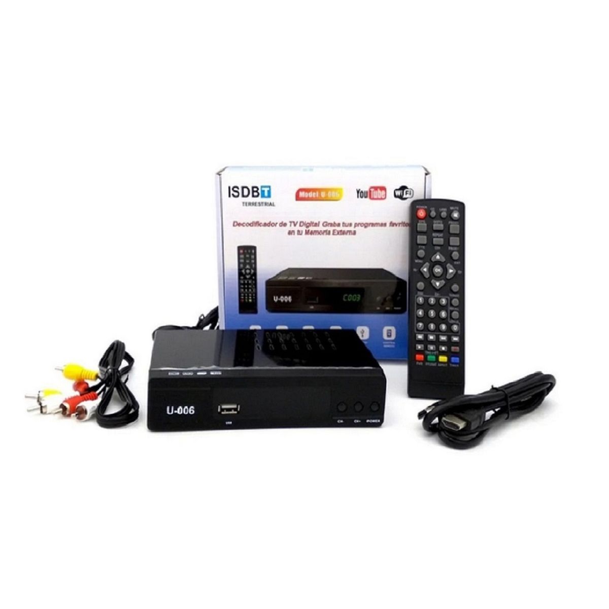 PREMIUM - Decodificador PEISO U-006 TDA Televisión Abierto YouTubeWifi