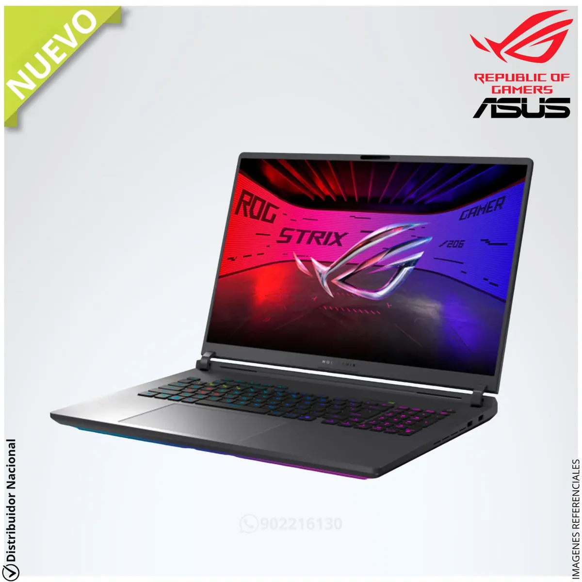 ASUS - Laptop ASUS ROG STRIX G18 G15LM-IS96 WQXGA 2.5K Intel® Core™ Ultra 9 275HX 32GB RAM 1T SSD RTX™5060