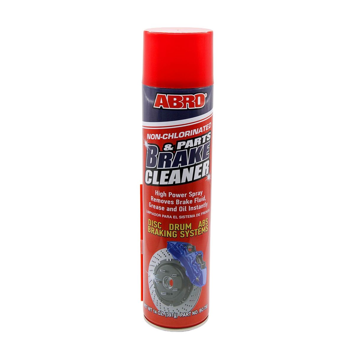 ABRO - ABRO Limpiador de Frenos No Clorado BC-750 - 397gr