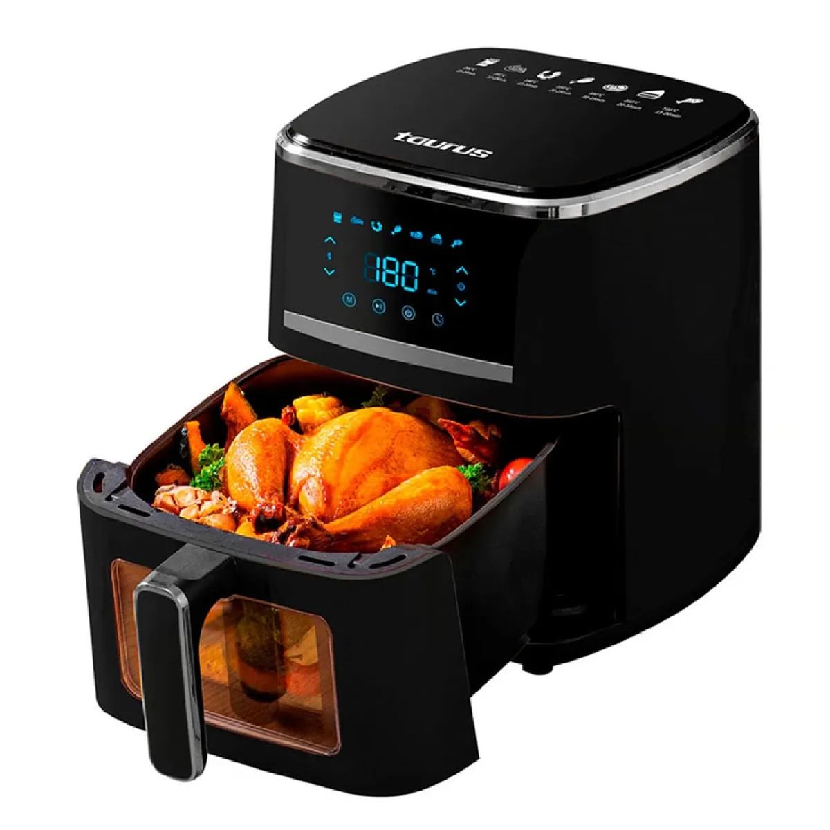 Taurus - Freidora de Aire Taurus Silver Fryer 5L 1400W - Negro