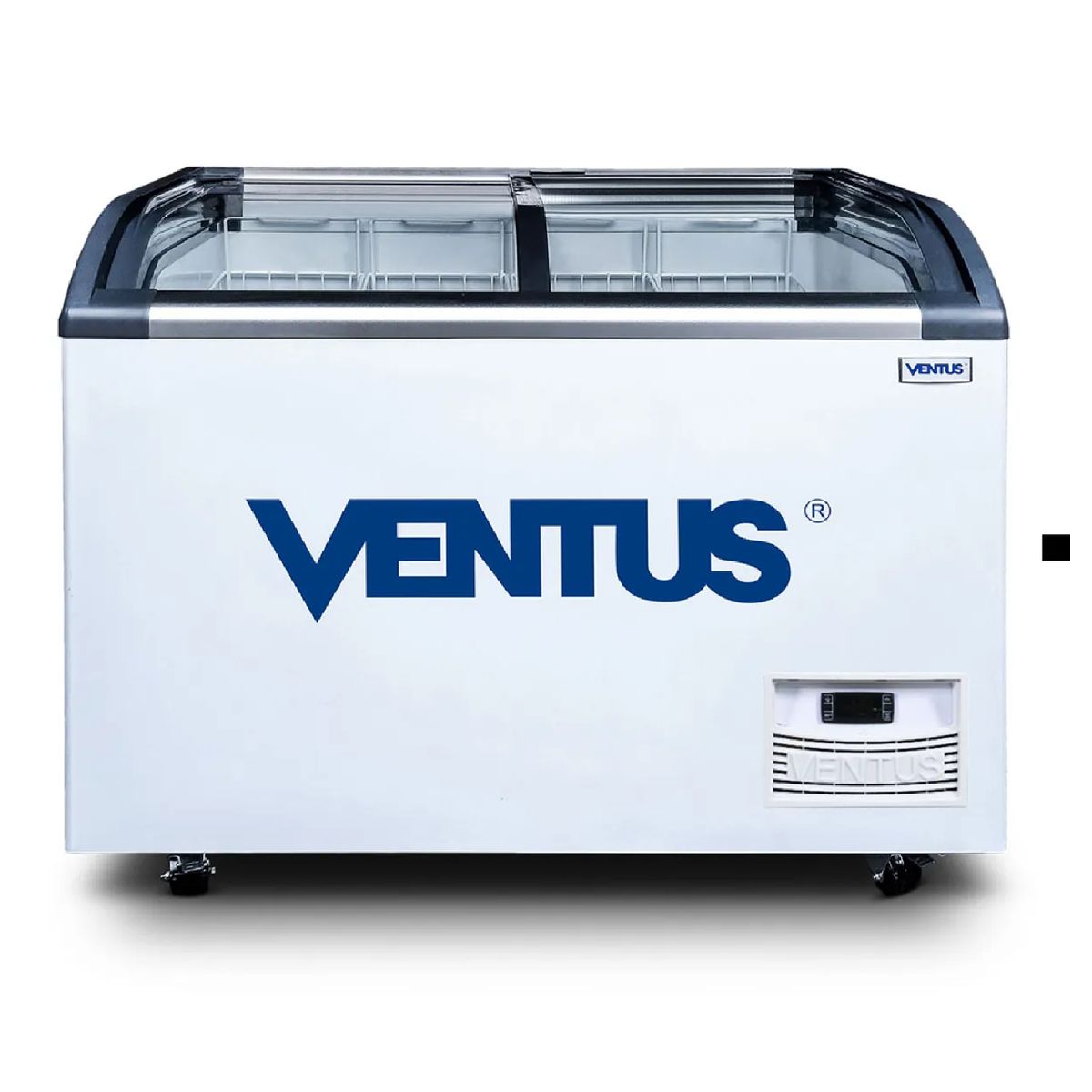 Ventus - Congeladora Ventus CTV-320Q PRO 320L Dual Tapa de Vidrio Curvo - Blanco