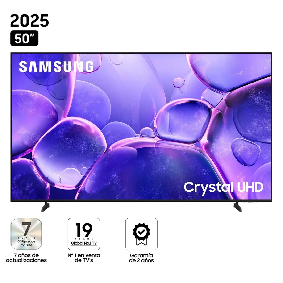 SAMSUNG - Televisor Samsung 50 Crystal Uhd UN50U8000FGXPE Smart Tv 2025