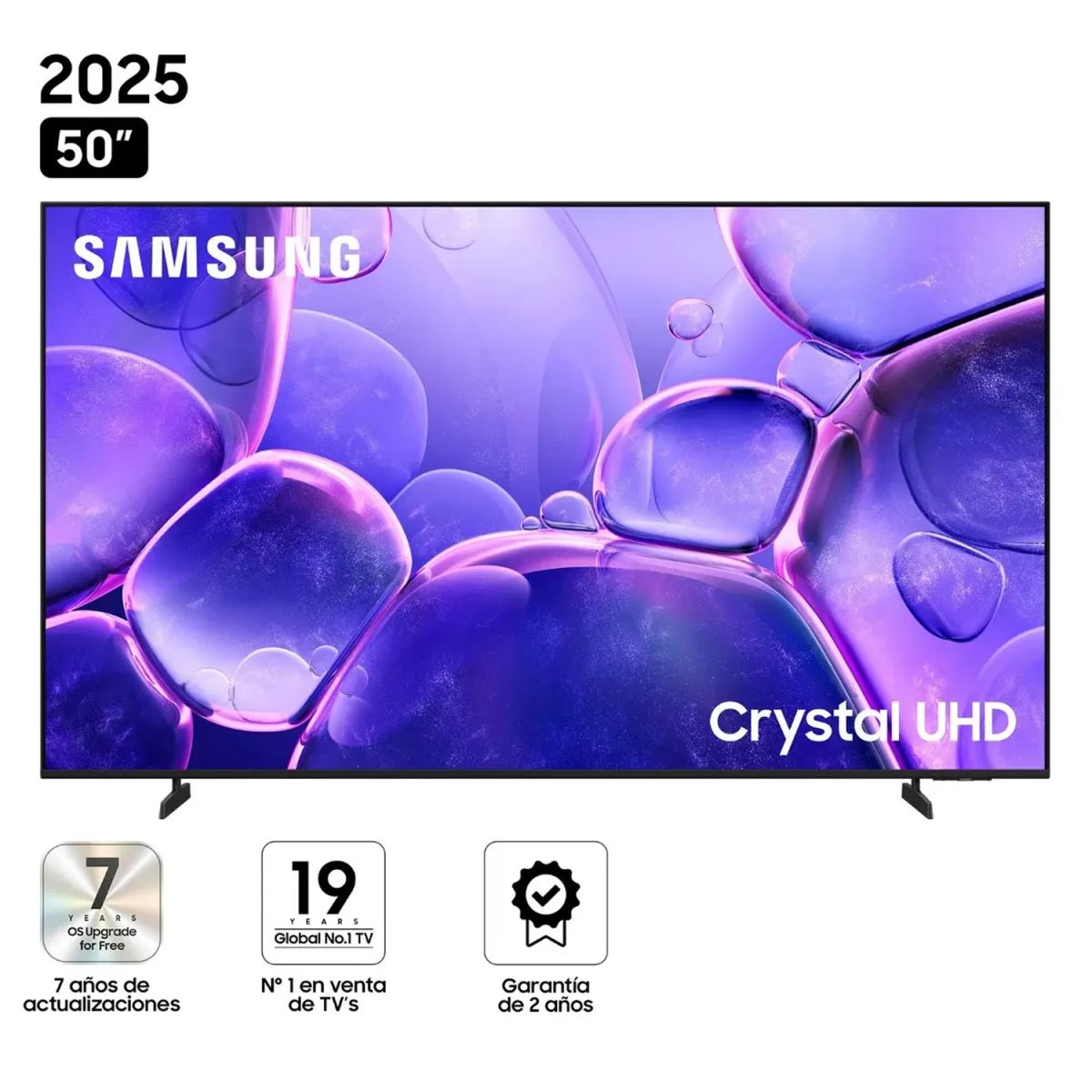 SAMSUNG - Televisor Samsung 50 Crystal Uhd UN50U8000FGXPE Smart Tv 2025