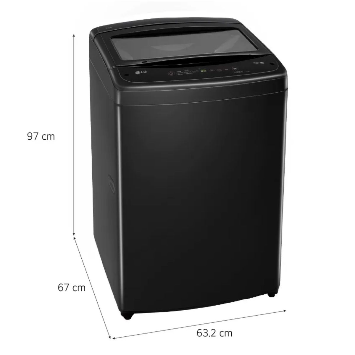 LG - Lavadora LG 17Kg Smart Inverter Turbodrum WT17OBVTB Negro Onyx