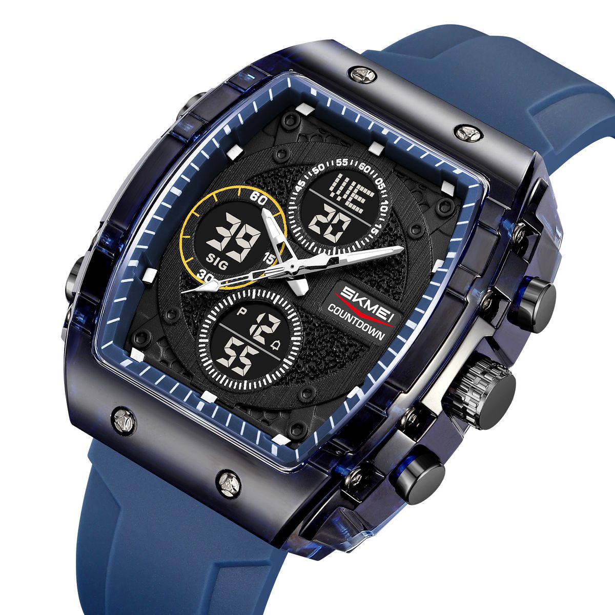 Skmei - Reloj Skmei 2602 Negro Correa Silicona para Caballero