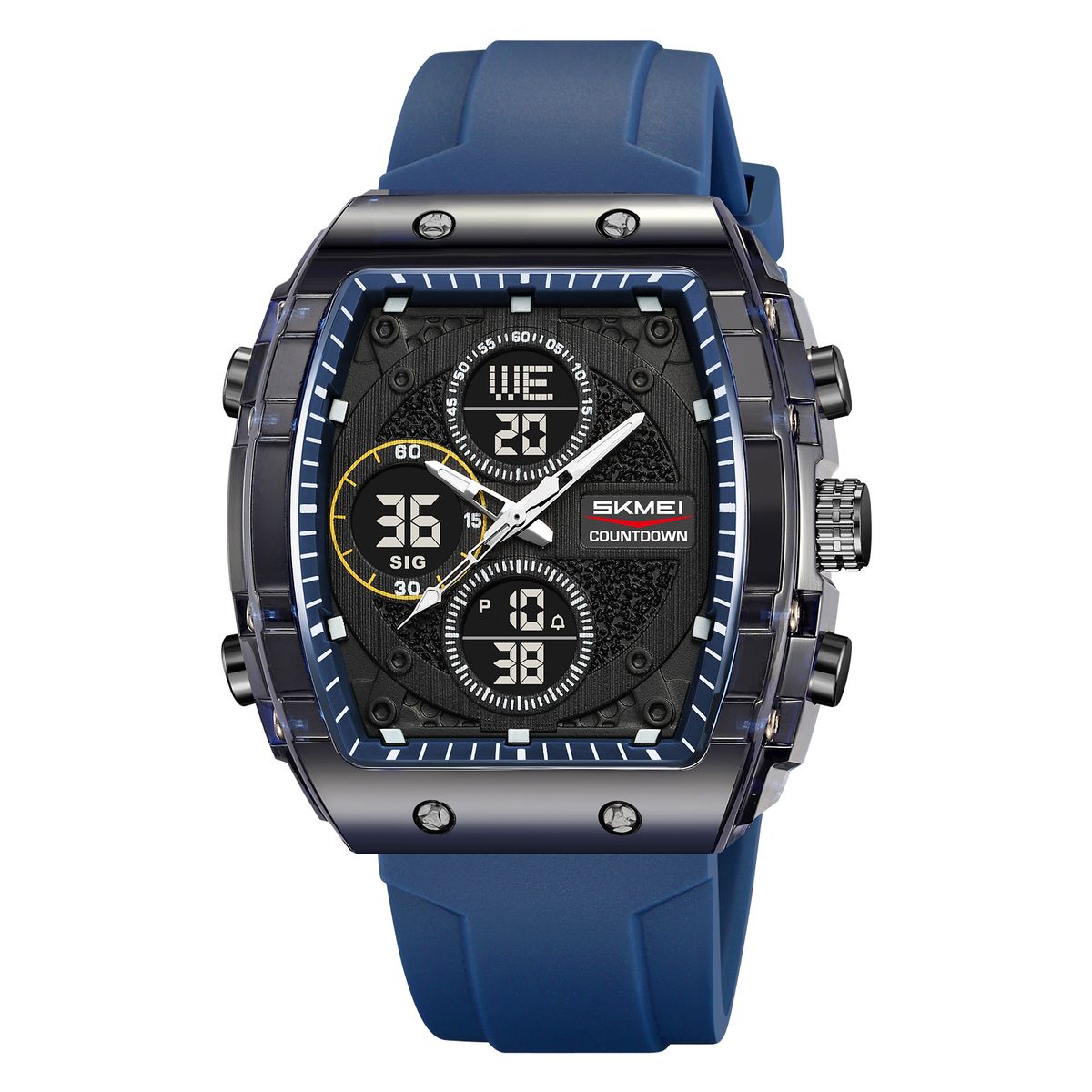 Skmei - Reloj Skmei 2602 Negro Correa Silicona para Caballero