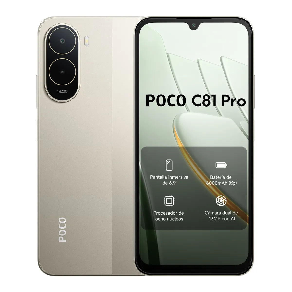 XIAOMI - POCO C81 Pro Dorado 4GB + 64GB