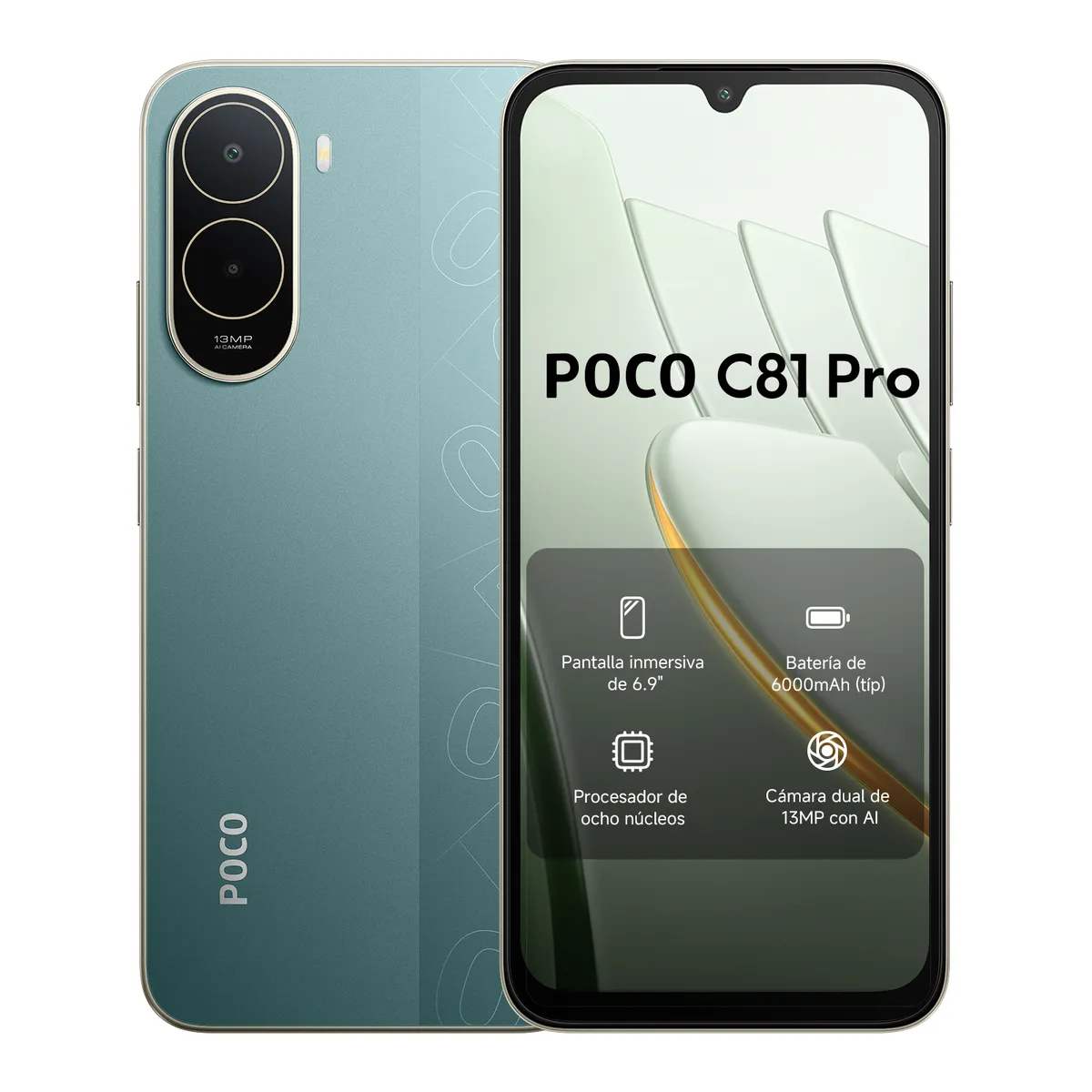 XIAOMI - POCO C81 Pro Verde 4GB + 64GB