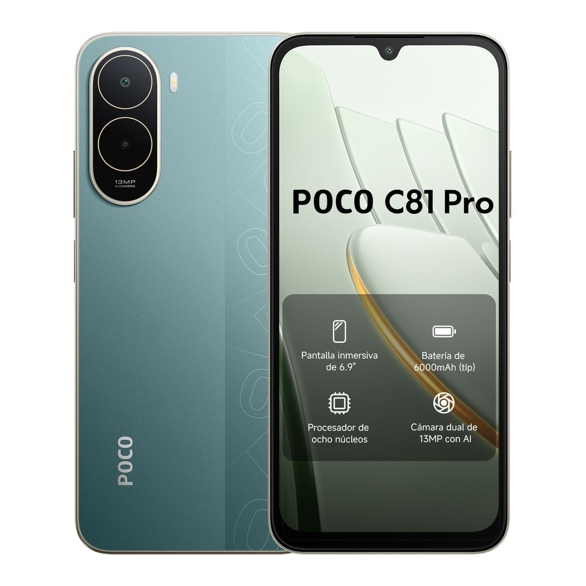 XIAOMI - POCO C81 Pro Verde 4GB + 64GB