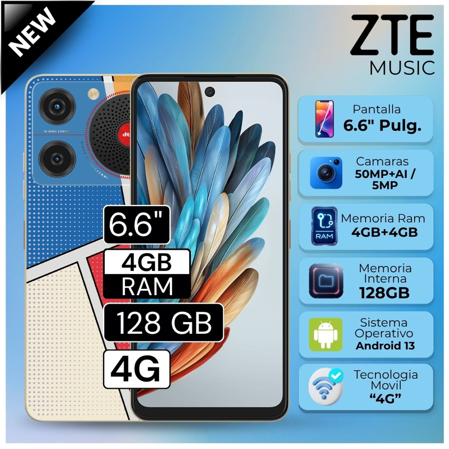 Celular ZTE Nubia Music 6.6