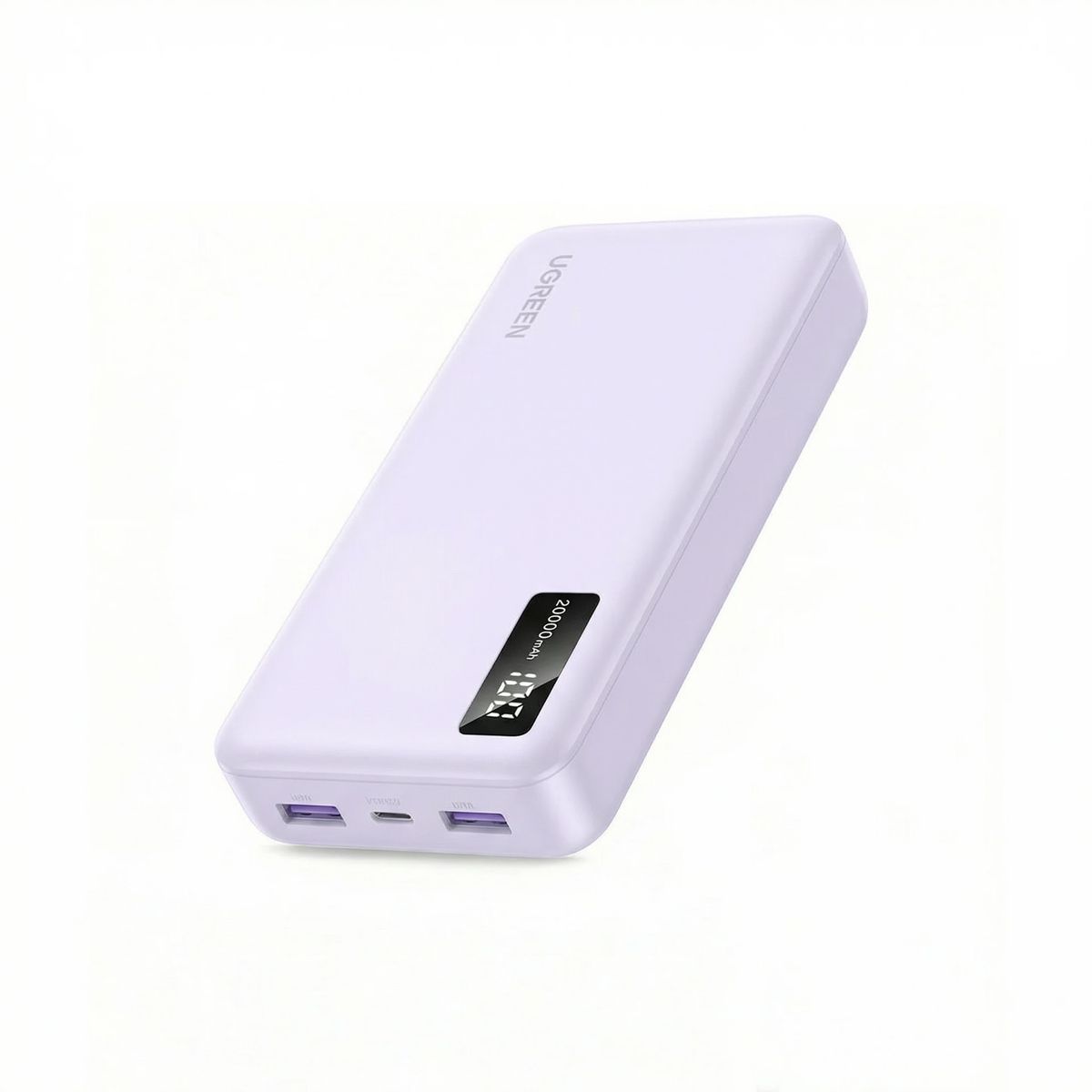 UGREEN - Power Bank UGREEN 20000mAh 22.5W Carga Rápida Con 3 Puertos Morado