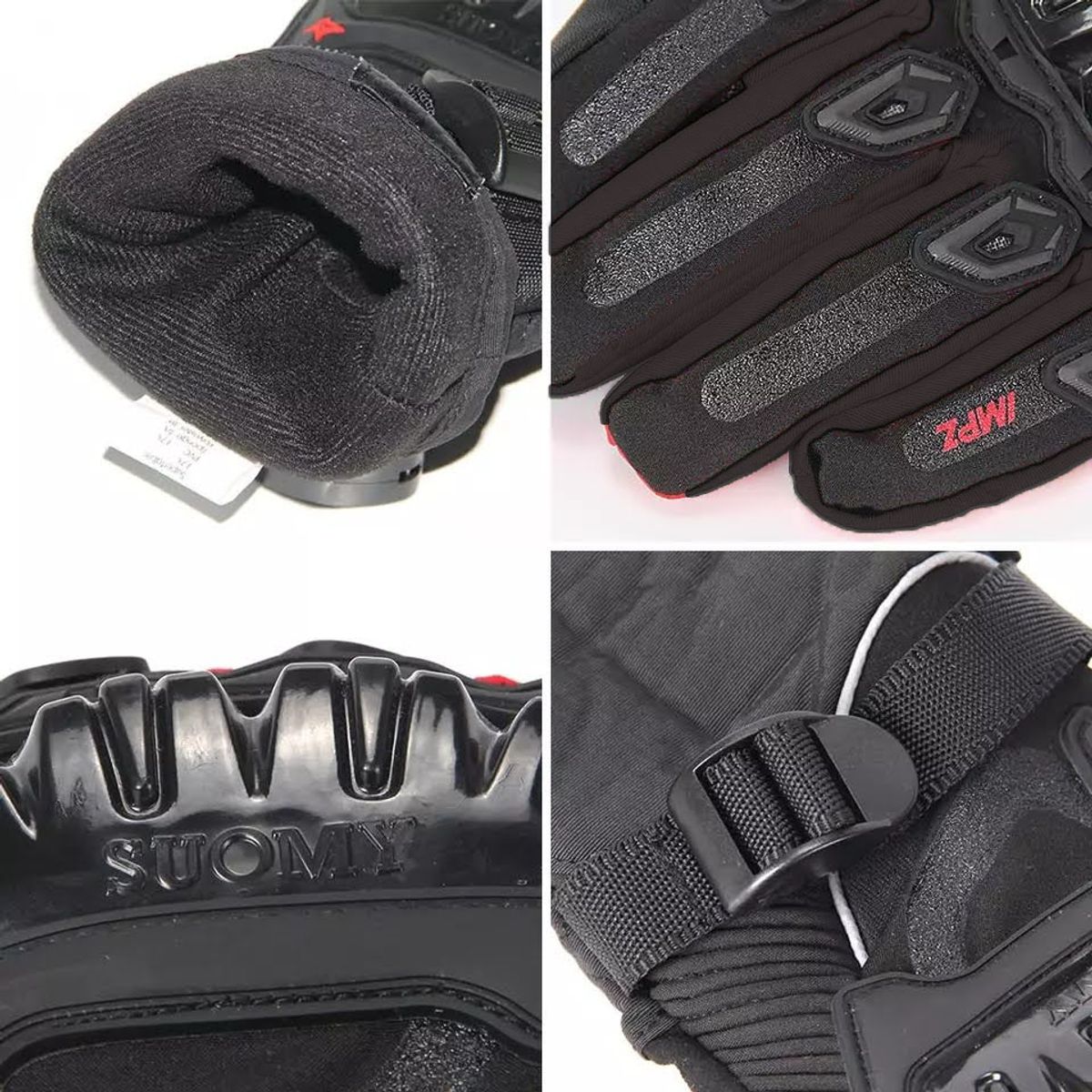 GENERICO - Guantes impermeables Térmicos para moto - Negro