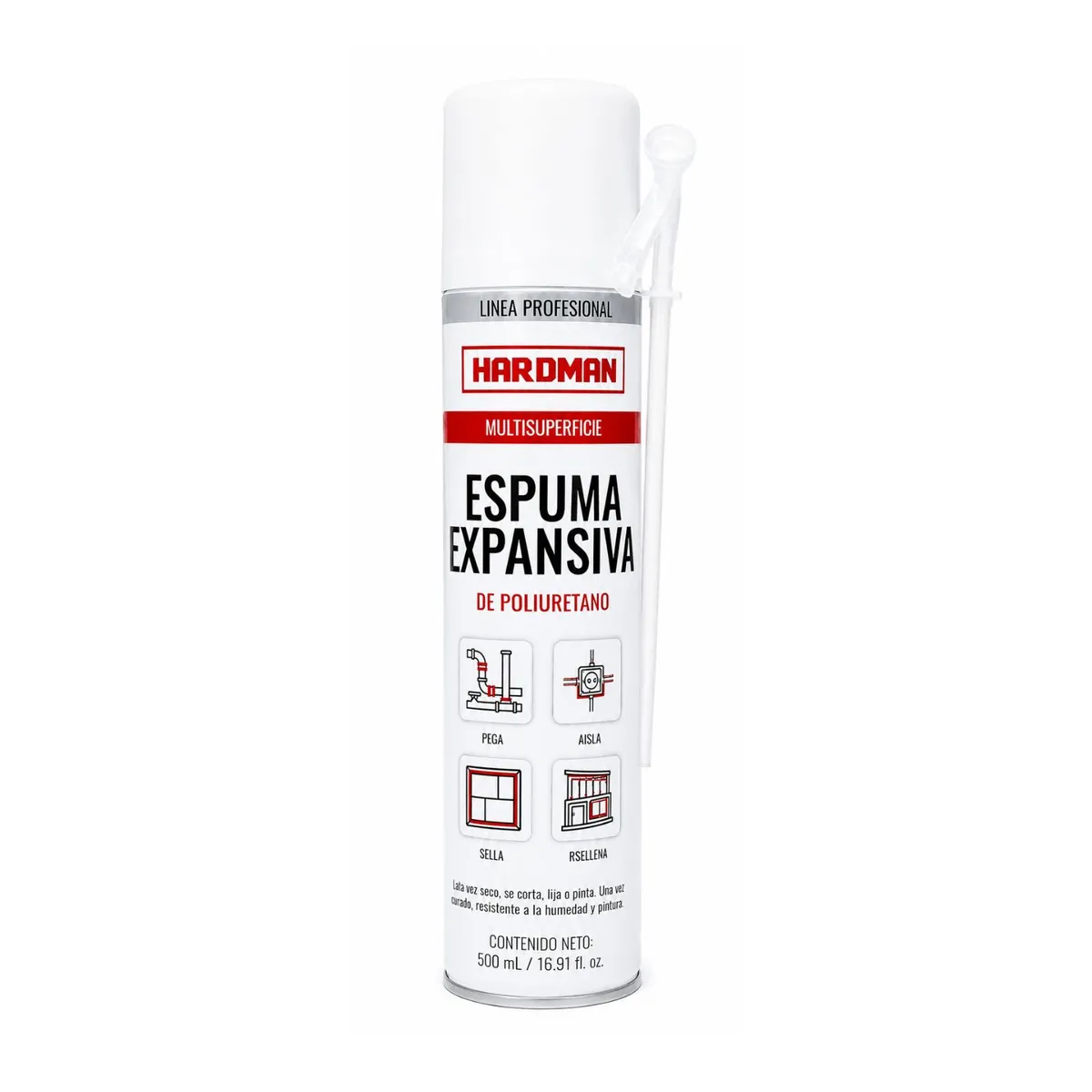 GENERICO - Espuma Expansiva Poliuretano 500 ml - HAR DMAN