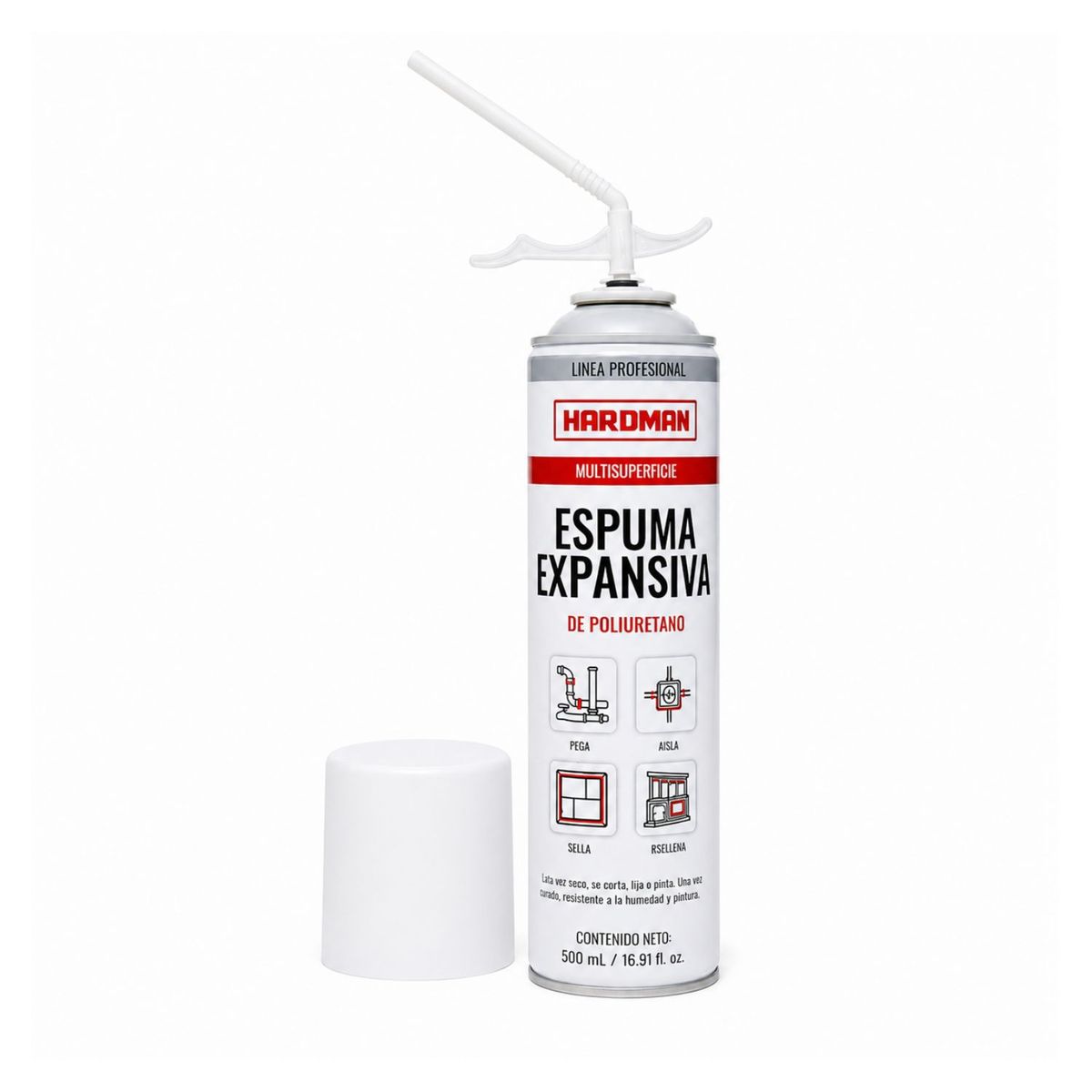 GENERICO - Espuma Expansiva Poliuretano 500 ml - HAR DMAN
