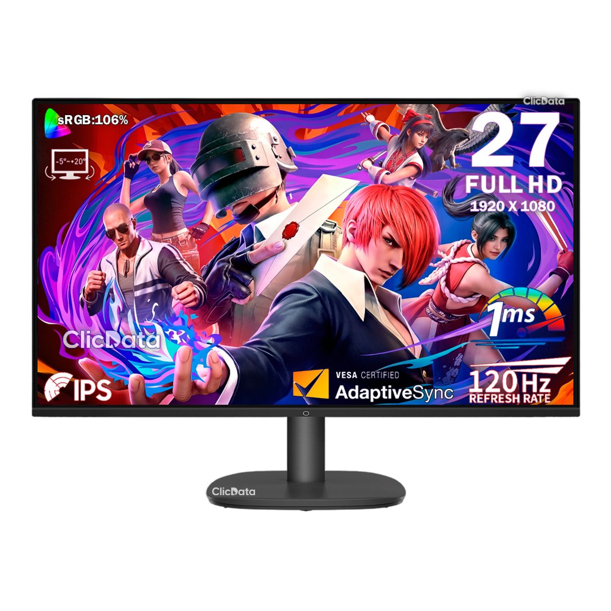 COOLER MASTER - Monitor Gamer Cooler Master GA27FC 27 FHD IPS 120Hz 1ms Adaptive Sync