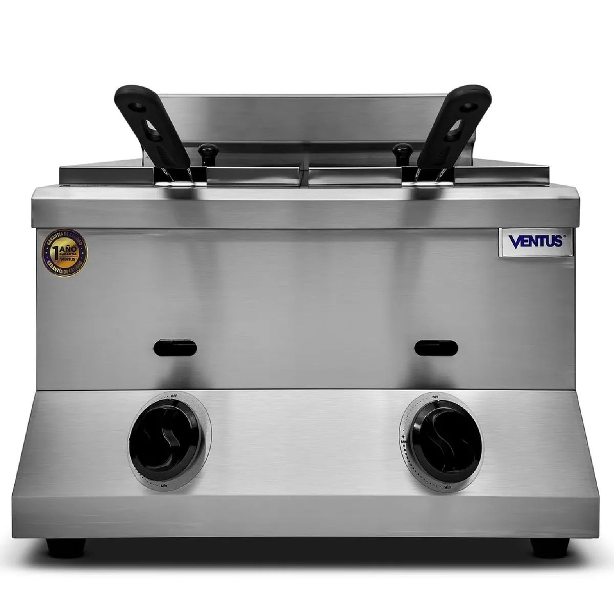 Freidora a Gas Doble Sobremesa Ventus VFSG-072 8.5L Inox, marca Ventus - Foto Principal
