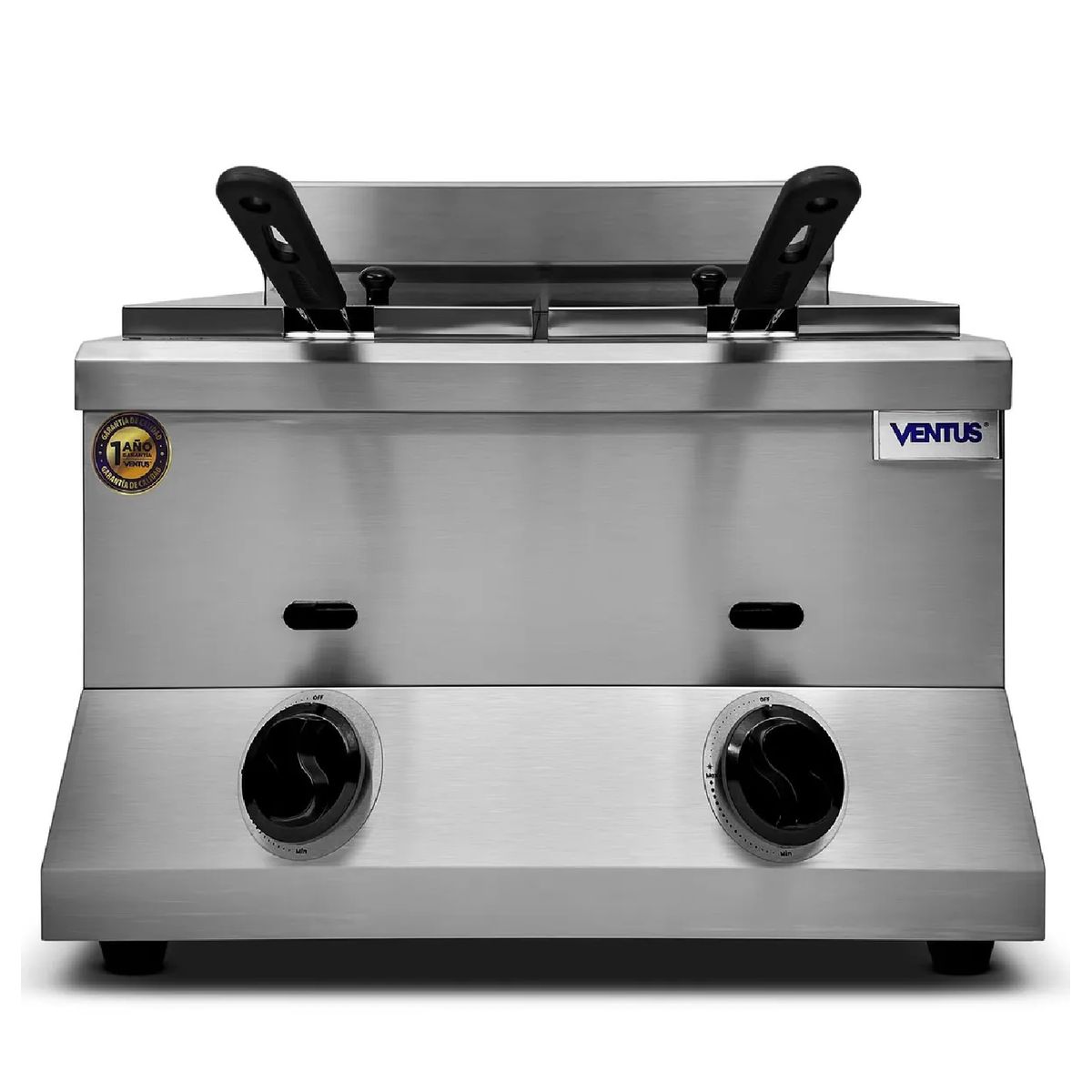 Freidora a Gas Doble Sobremesa Ventus VFSG-072 8.5L Inox, marca Ventus - Foto Principal