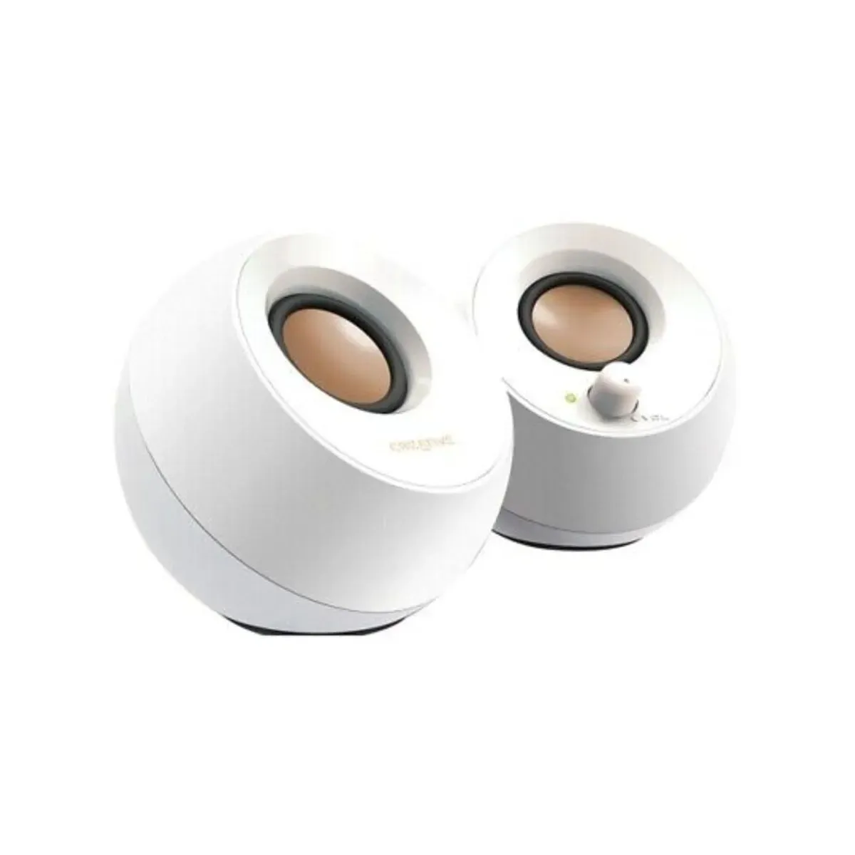 CREATIVE - PARLANTE CREATIVE PEBBLE 2.0 4.4W 3.5MM USB-POWER BLANCO