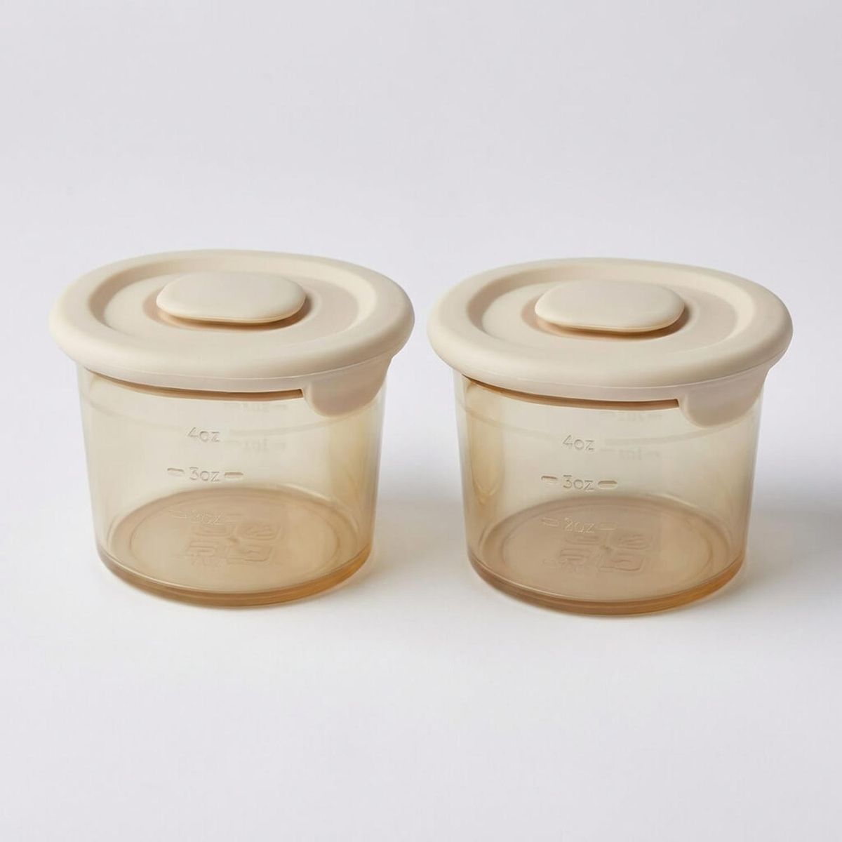 VERSATINO - Set de 2 Mini Recipientes 4oz / 120 ml - Beige