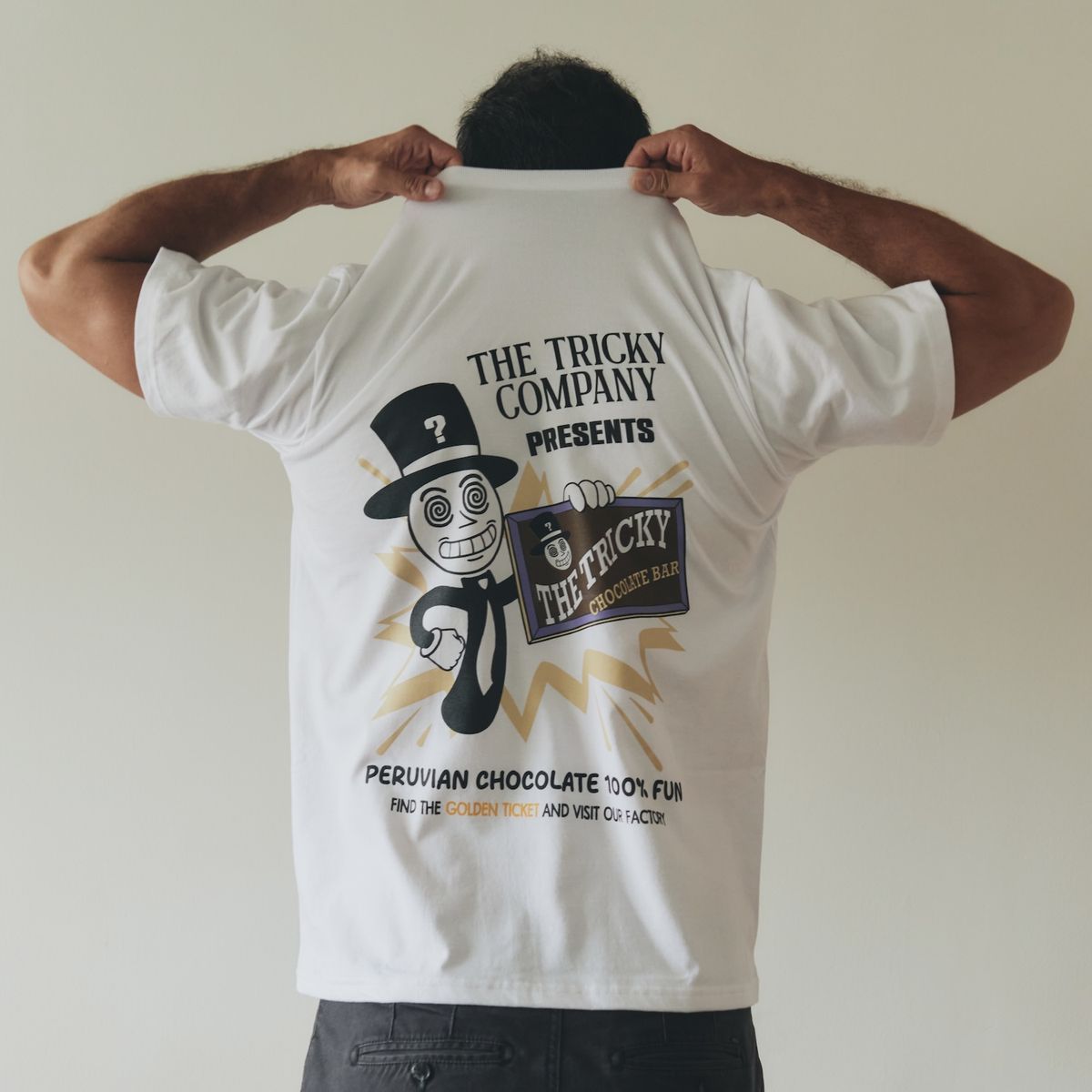 THE TRICKY COMPANY - Polo blanco ChocoTricky