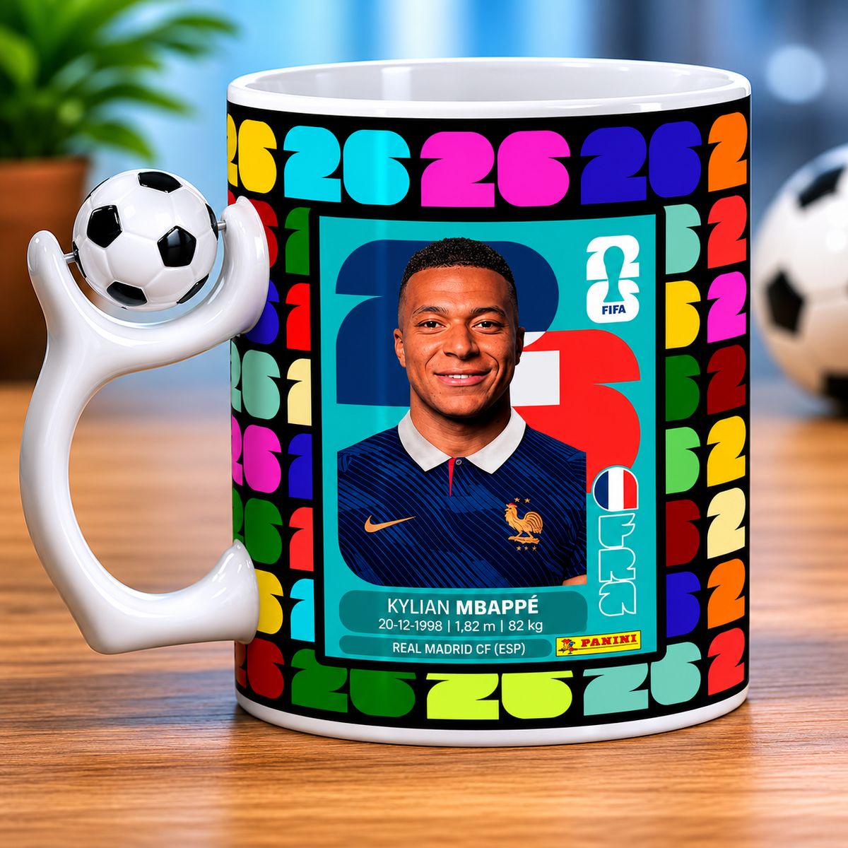 TAZA COPA MUNDIAL FIFA 2026 DE MBAPPE, marca GENERICO - Foto 2