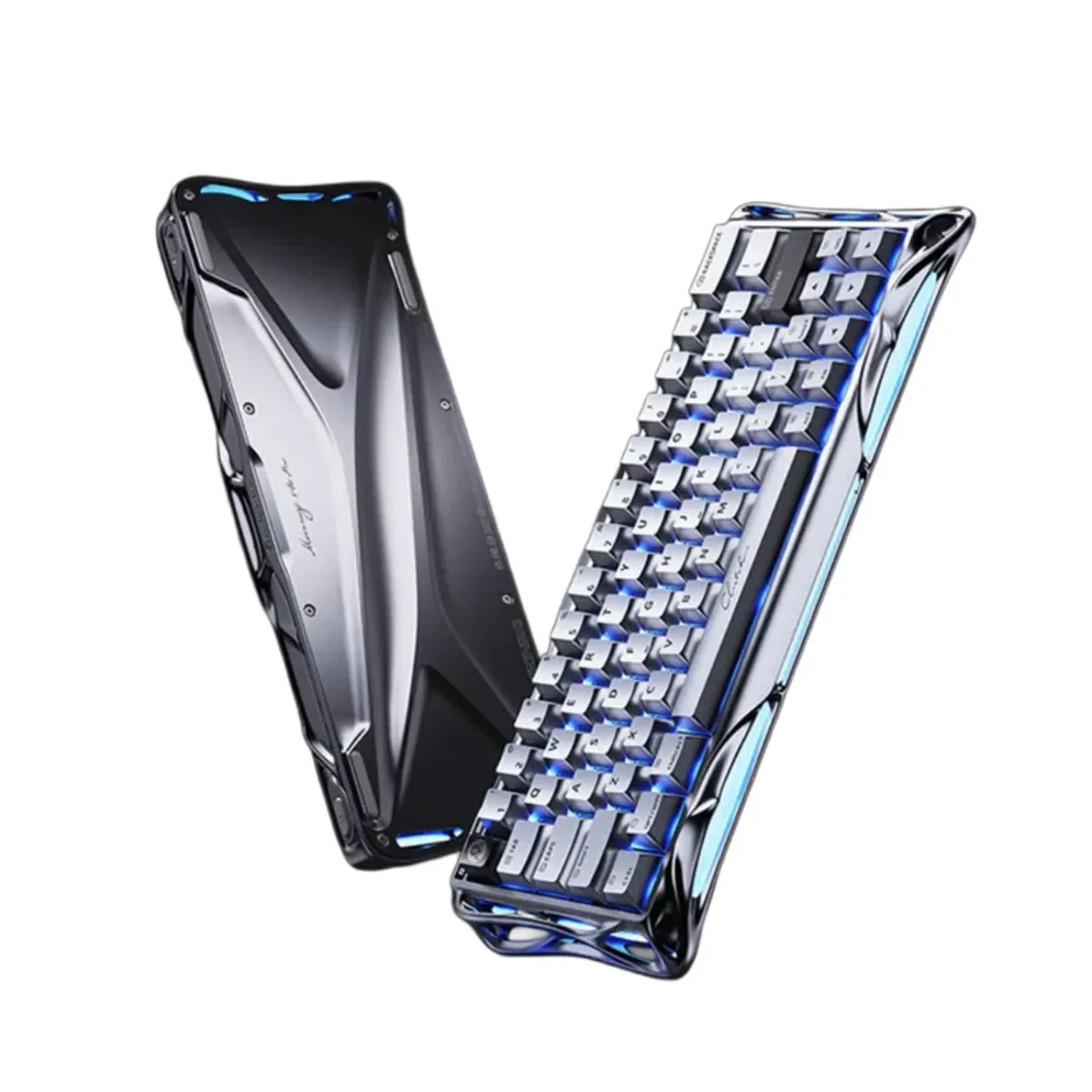 GRAVASTAR - Teclado GravaStar MERCURY V60 PRO HE Cableado Inglés CHROME SILVER - HALL EFFECT SWITCH