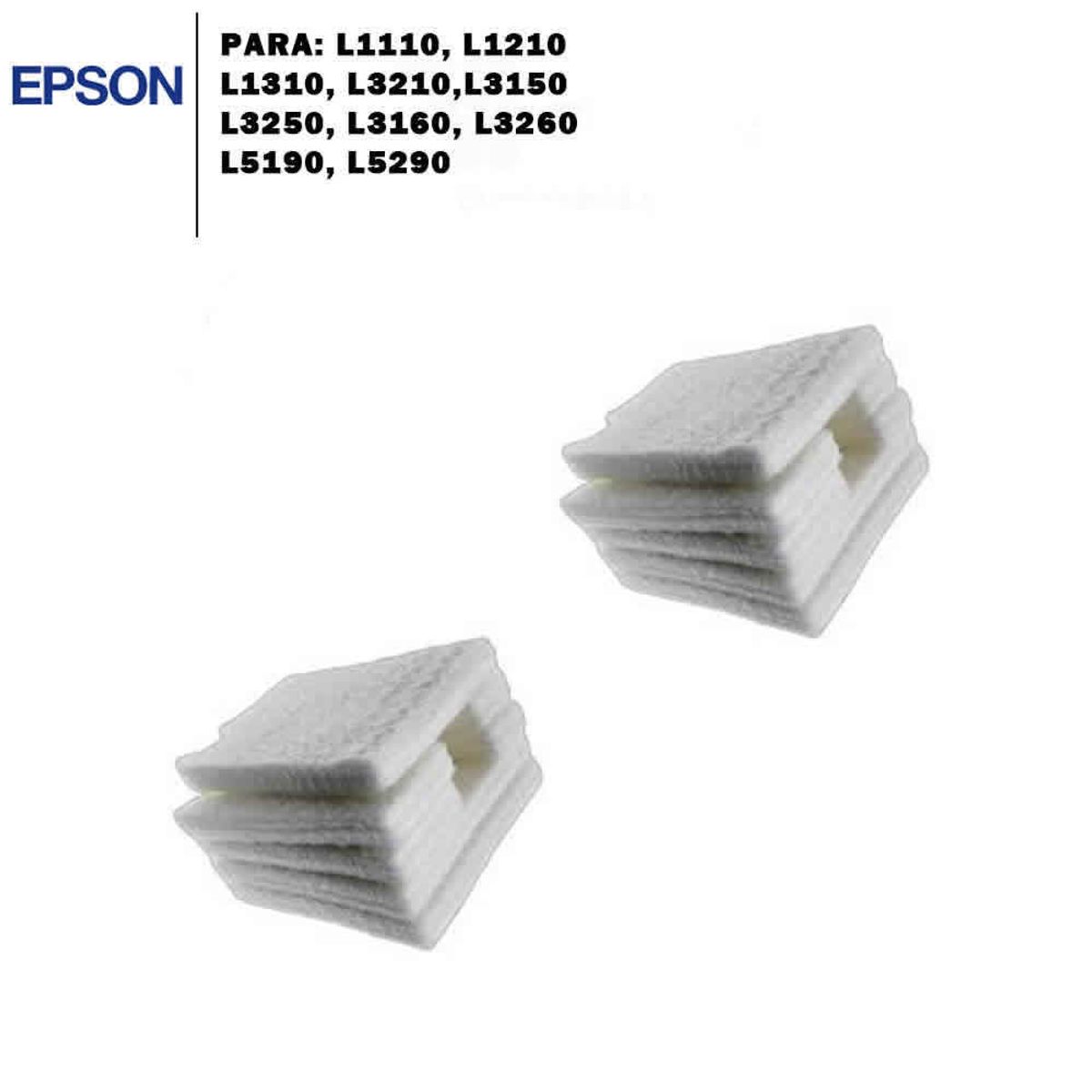 GENERICO - PACK 2 Almohadilla  Compatible epson l1110 l1210 l3110 l3210 l3250