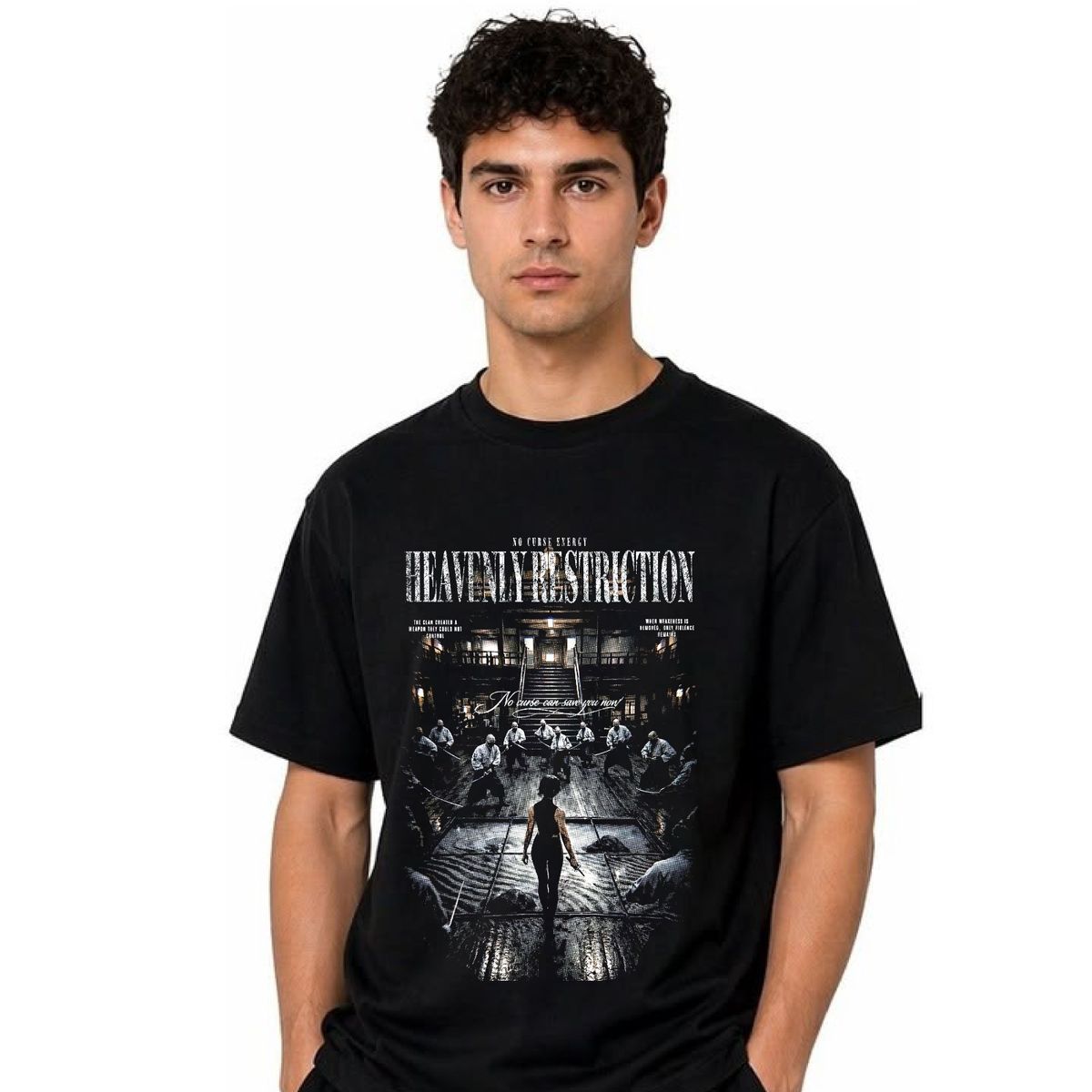 PEACE AND LOVE - Polo Manga Corta Unisex Maki JJK Jujutsu Kaisen Peace And Love.