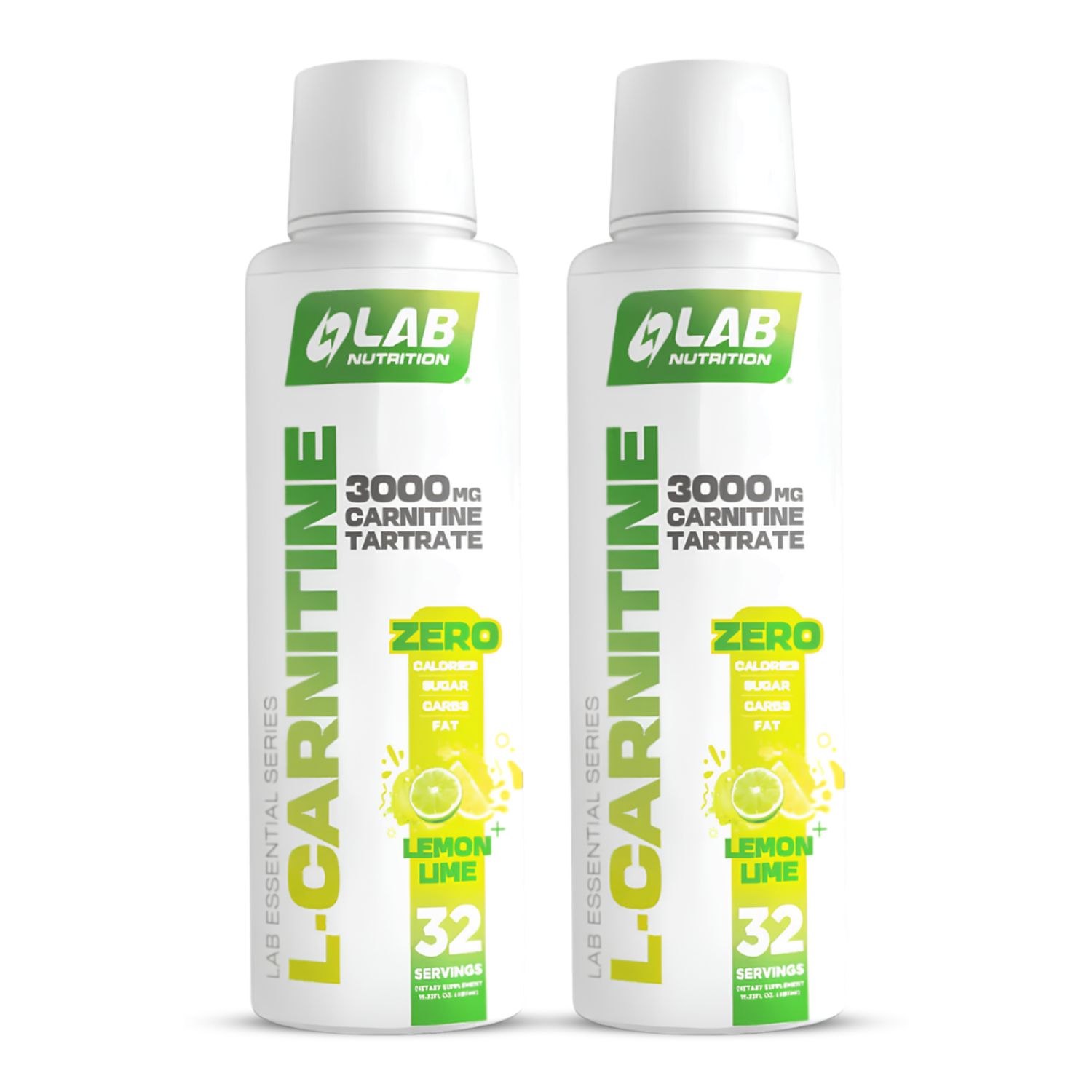 l carnitina peru PACK X 02 - L Carnitine 3000 MG / L-Carnitina Lab Nutrition 32 serv - Lemon  Lime LAB NUTRITION USA