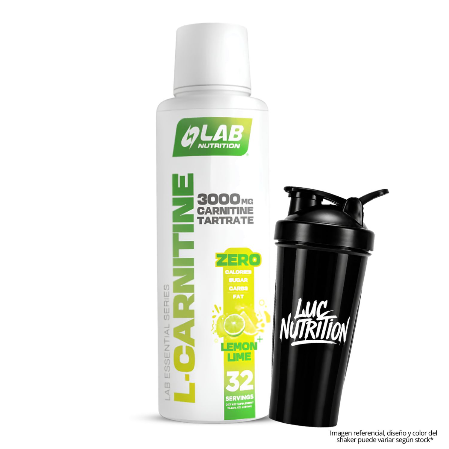 l carnitina peru L Carnitine 3000 MG / L-Carnitina Lab Nutrition 32 serv - Lemon Lime +  Shaker LAB NUTRITION USA