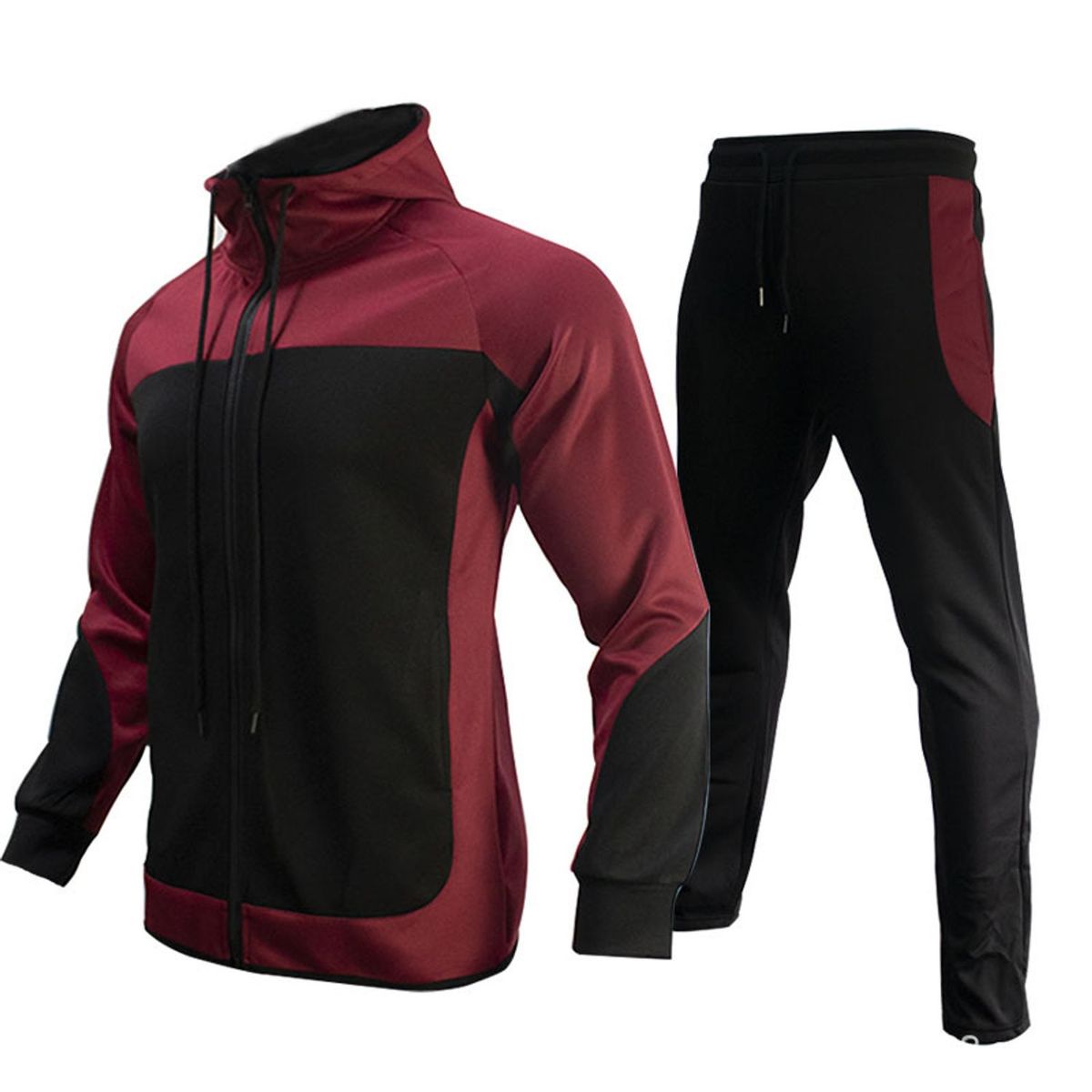 TIOZONEY - Traje Deportivo Chaqueta de Manga Larga y Pantalones Largos Hombres