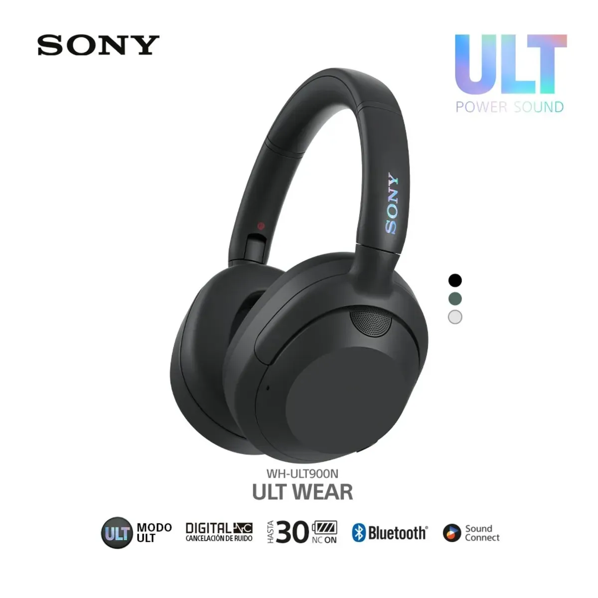 SONY - Audífonos Bluetooth SONY ULT WEAR CANCELACION RUIDO WH-ULT900N